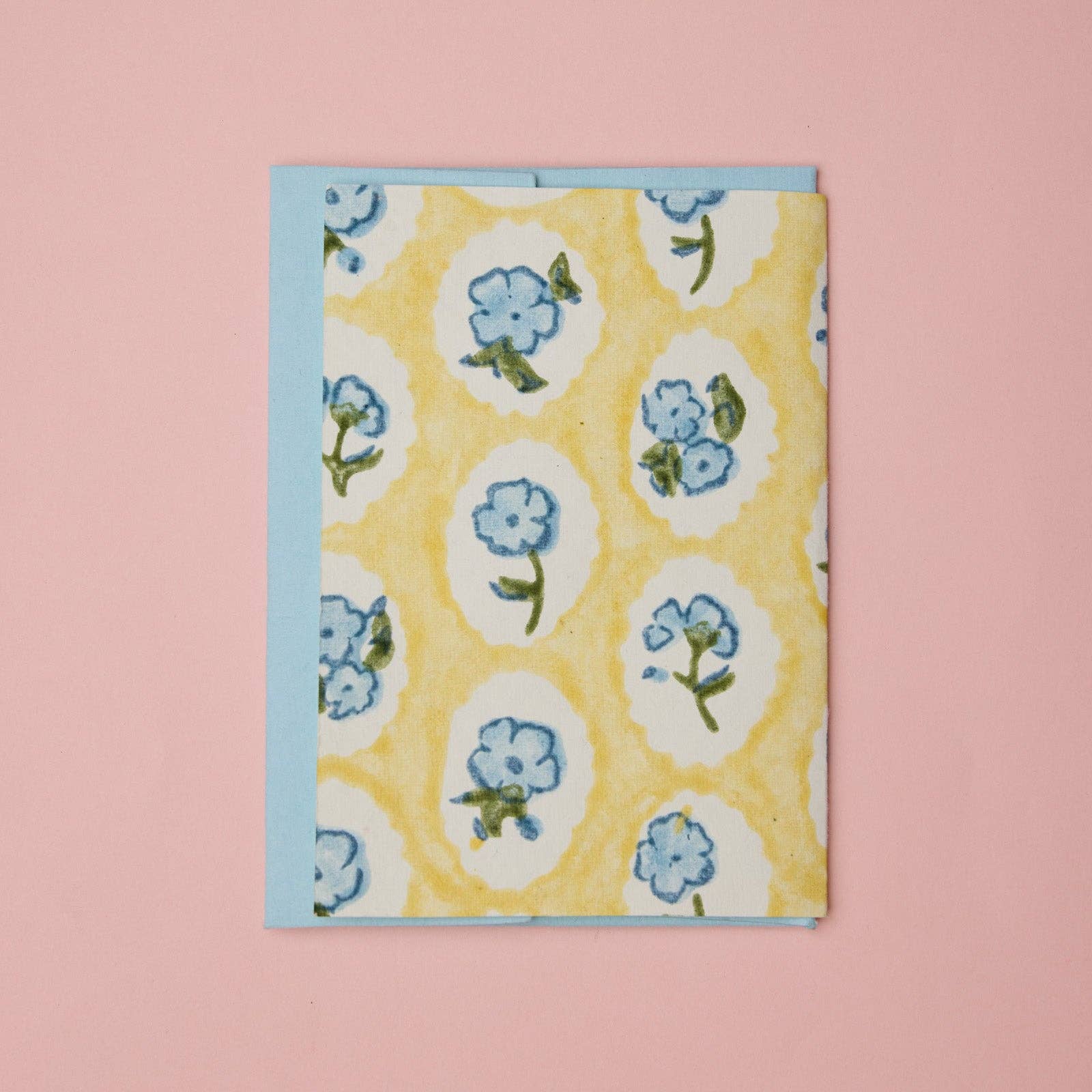 'Happy Wedding Day' Block Printed Greeting Card | Scallop Tiles Alaska