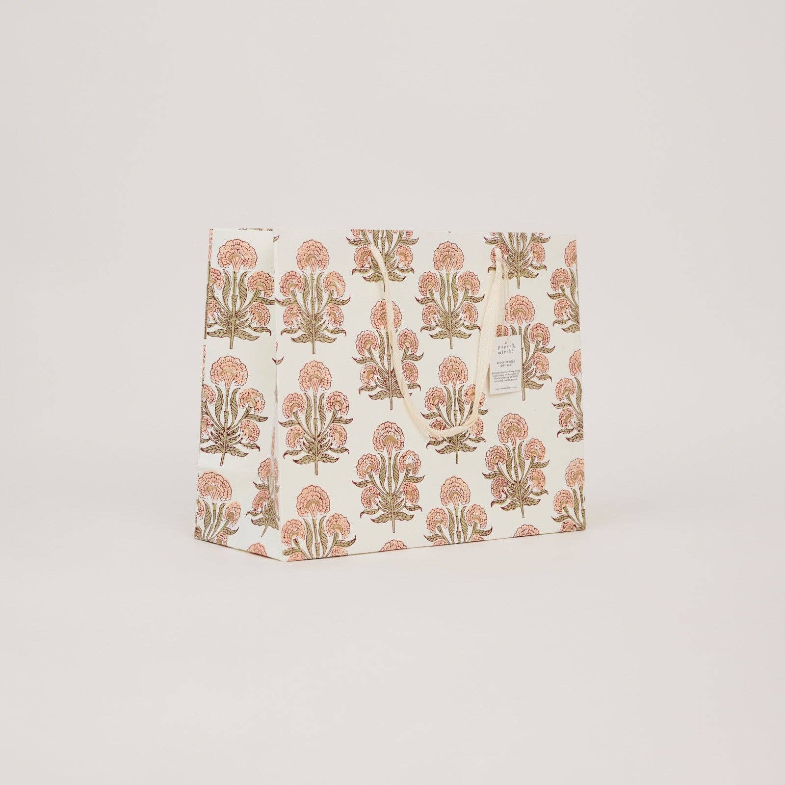 Large Block Printed Gift Bags | Terracotta | 3 Designs Available