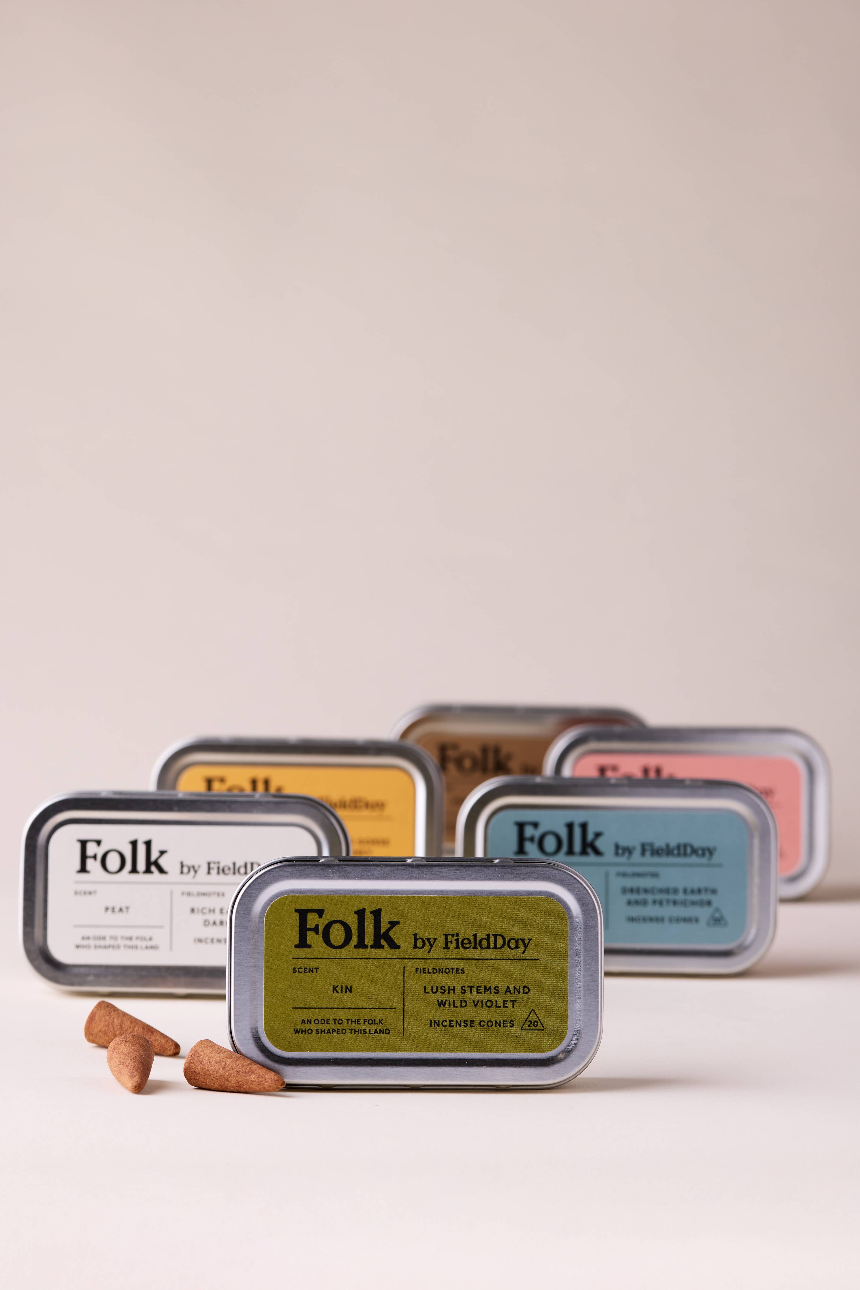 Folk Tin of Incense Cones | Belong