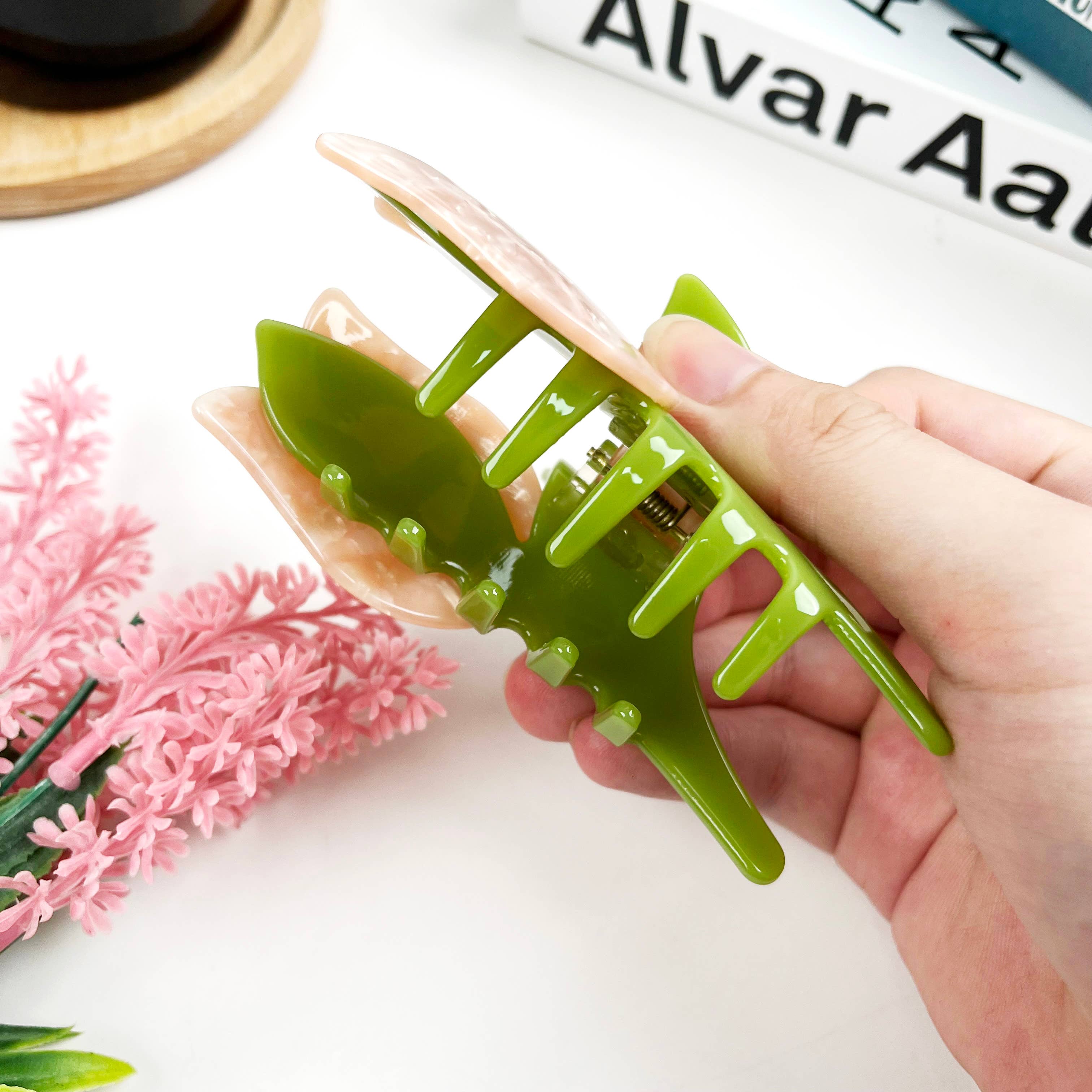 Acetate tulip hair claw | 2 Colours Available