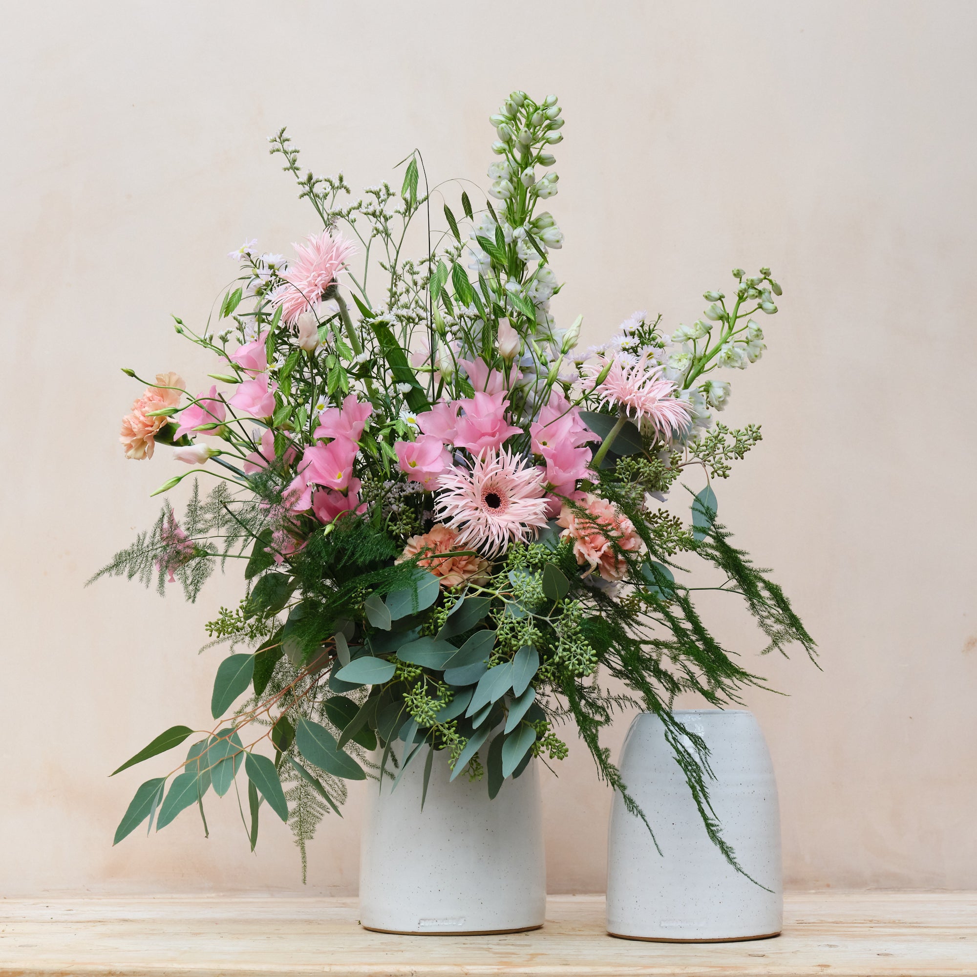 Hand Thrown Stoneware Vase | Toasted White | 2 Sizes Available