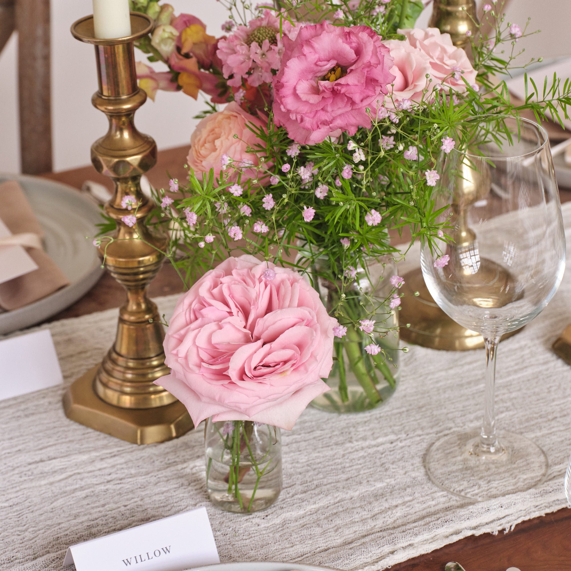 Brights in Bloom Bud Vase Arrangements