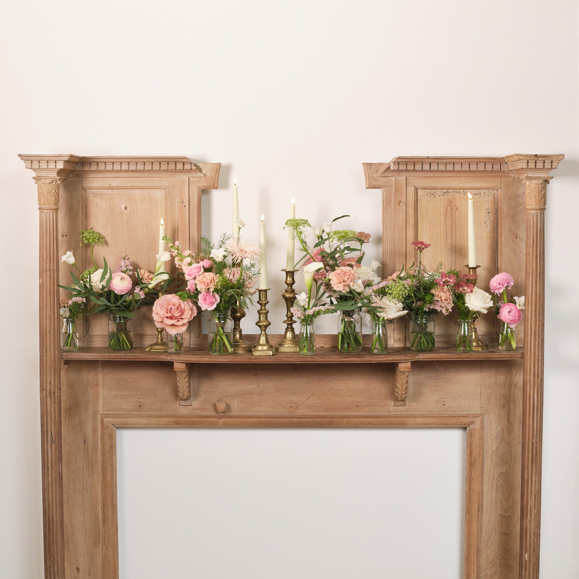 Dusty Nudes Bud Vase Arrangements