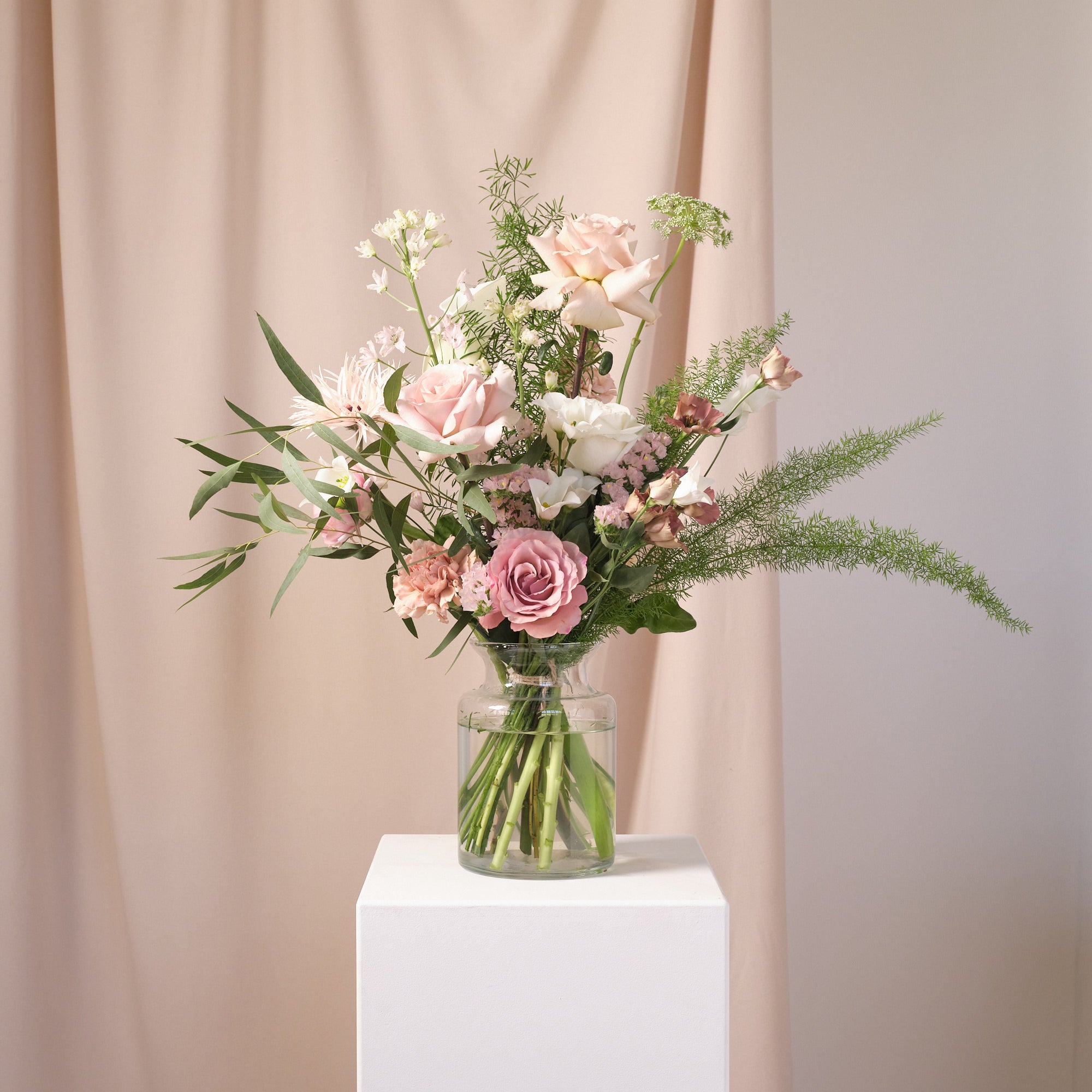 Dusty Nudes Vase Arrangements