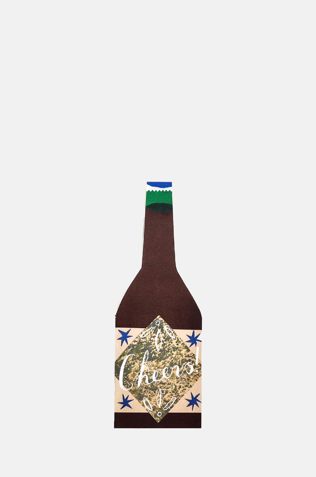 Cheers Bottle Shaped Card Hadley Paper Goods