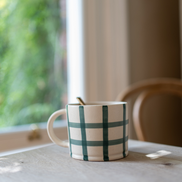 Gingham Check Mug | 3 Colours Available