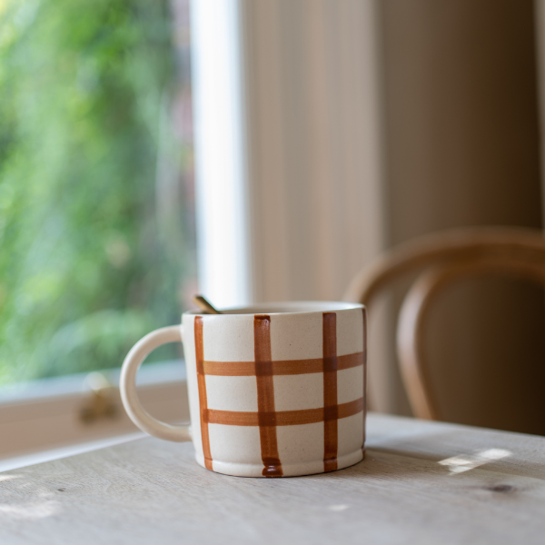 Gingham Check Mug | 3 Colours Available