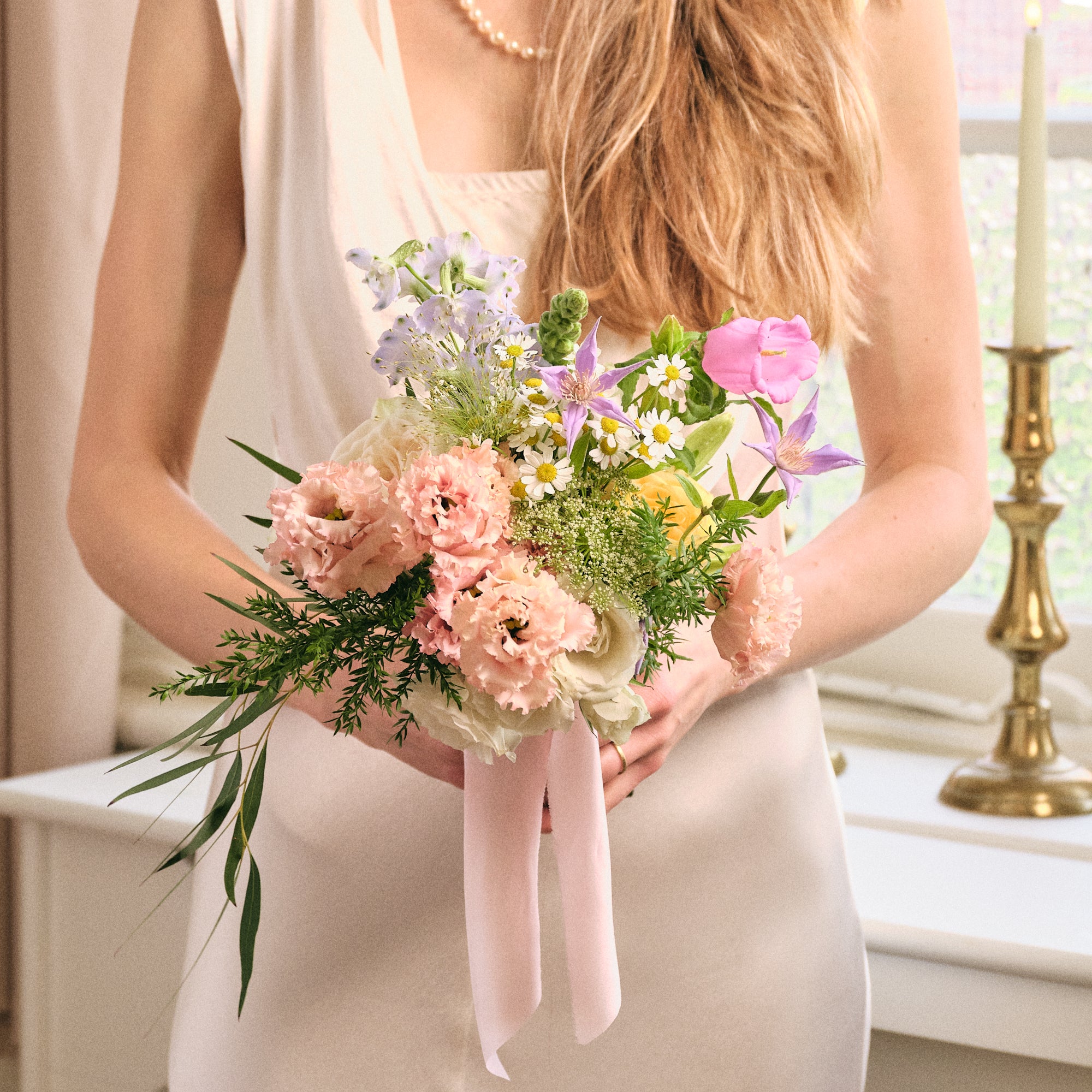 Pastel Wildflowers Petite Bridal Bouquet
