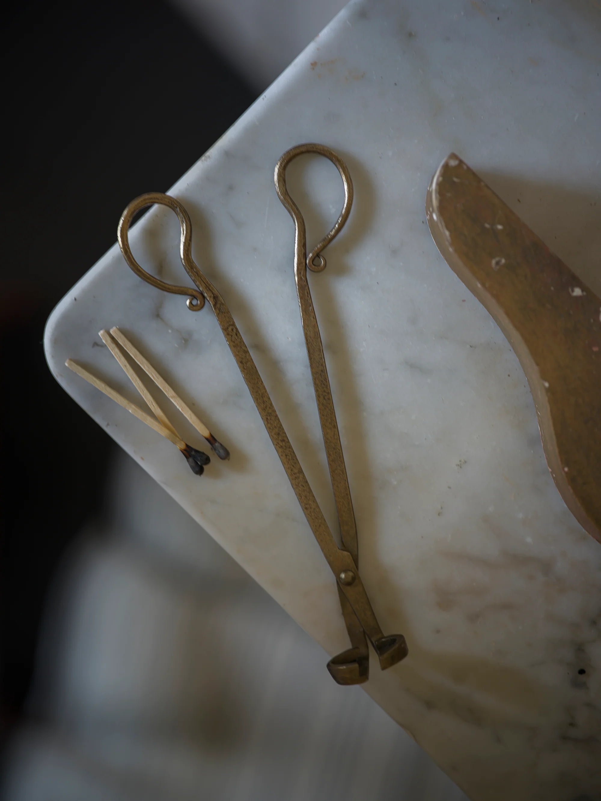 Antique Brass Wick Cutter