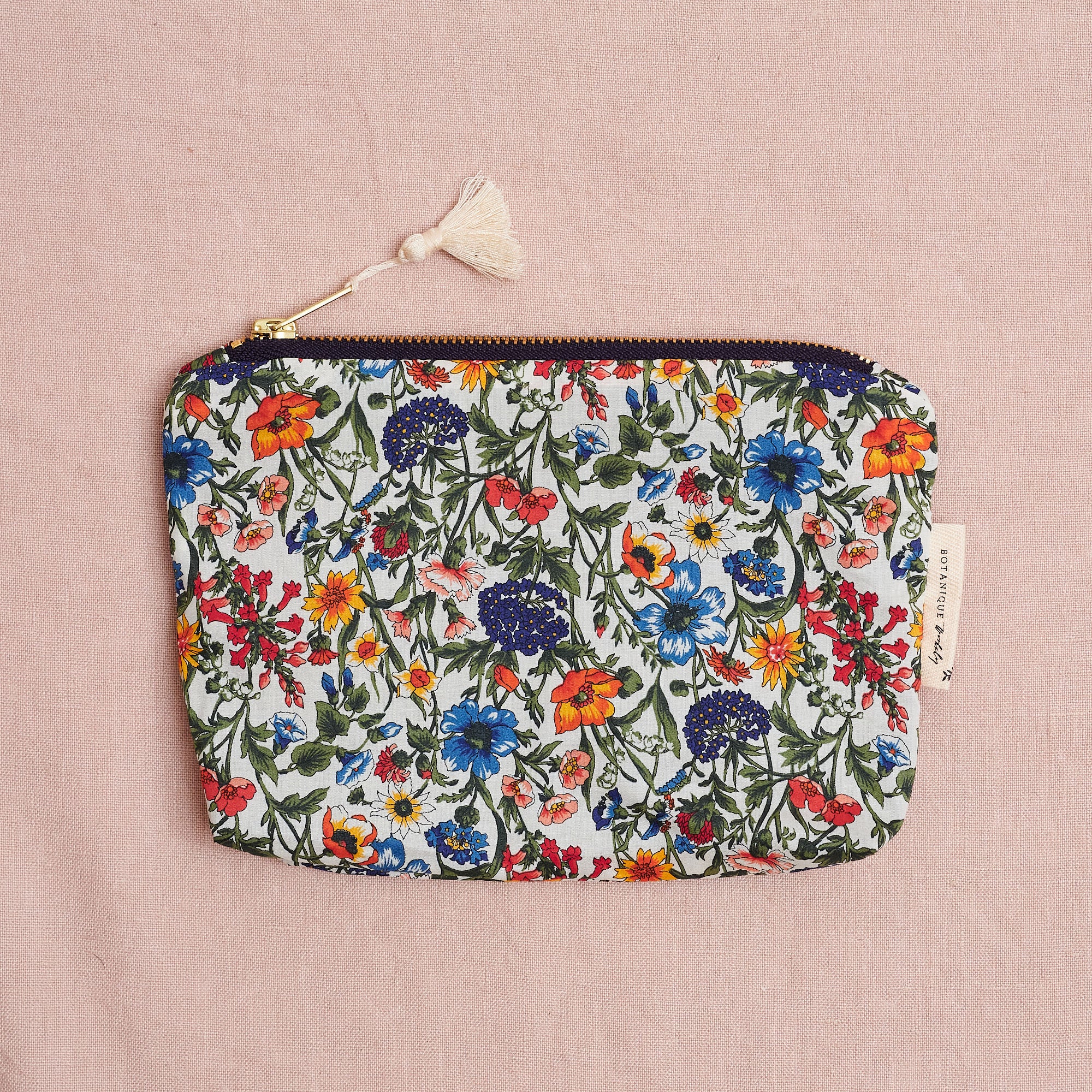 Liberty Print Zip Pouch: Rachel, two sizes available