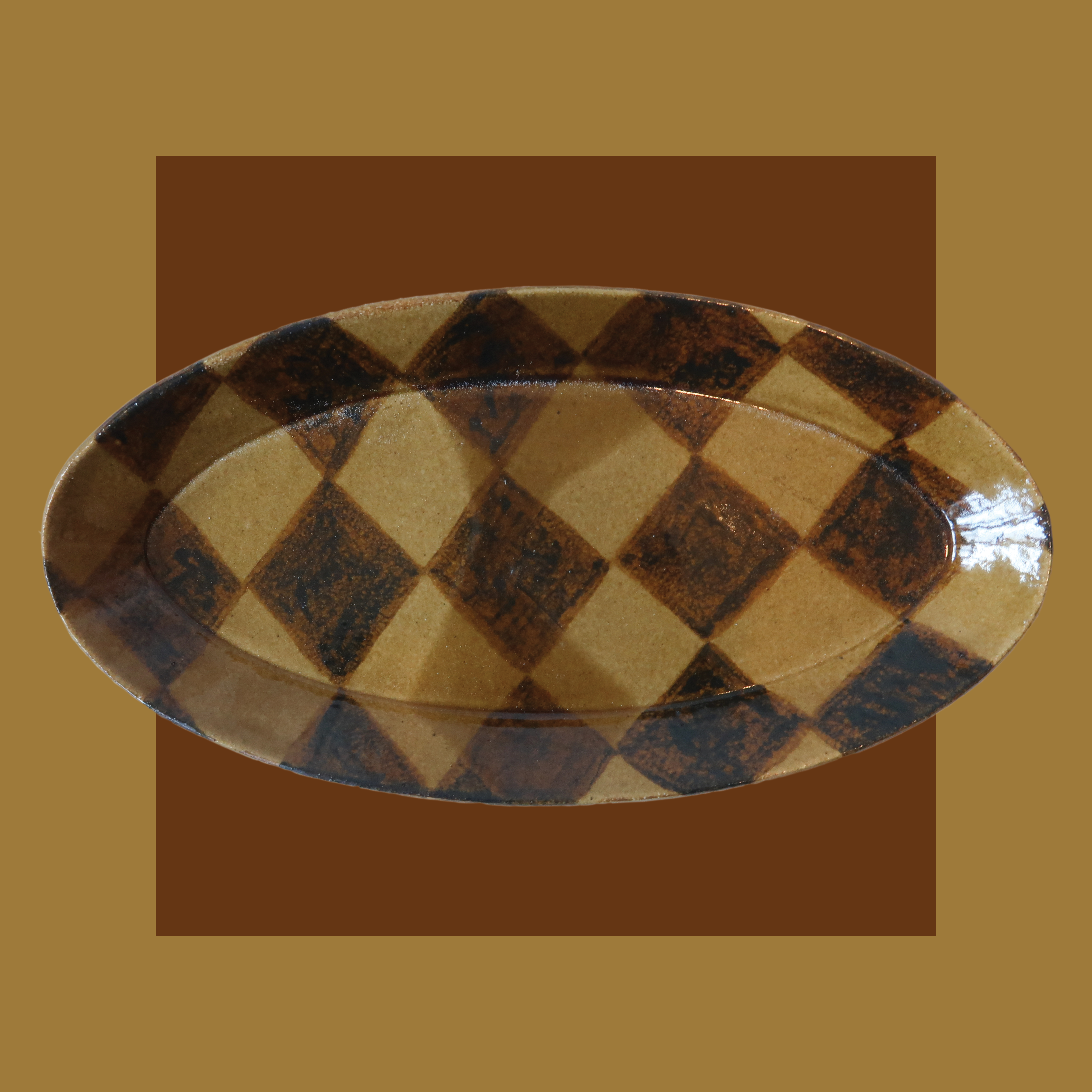 Honey Glaze Circus Dish | Long Oval