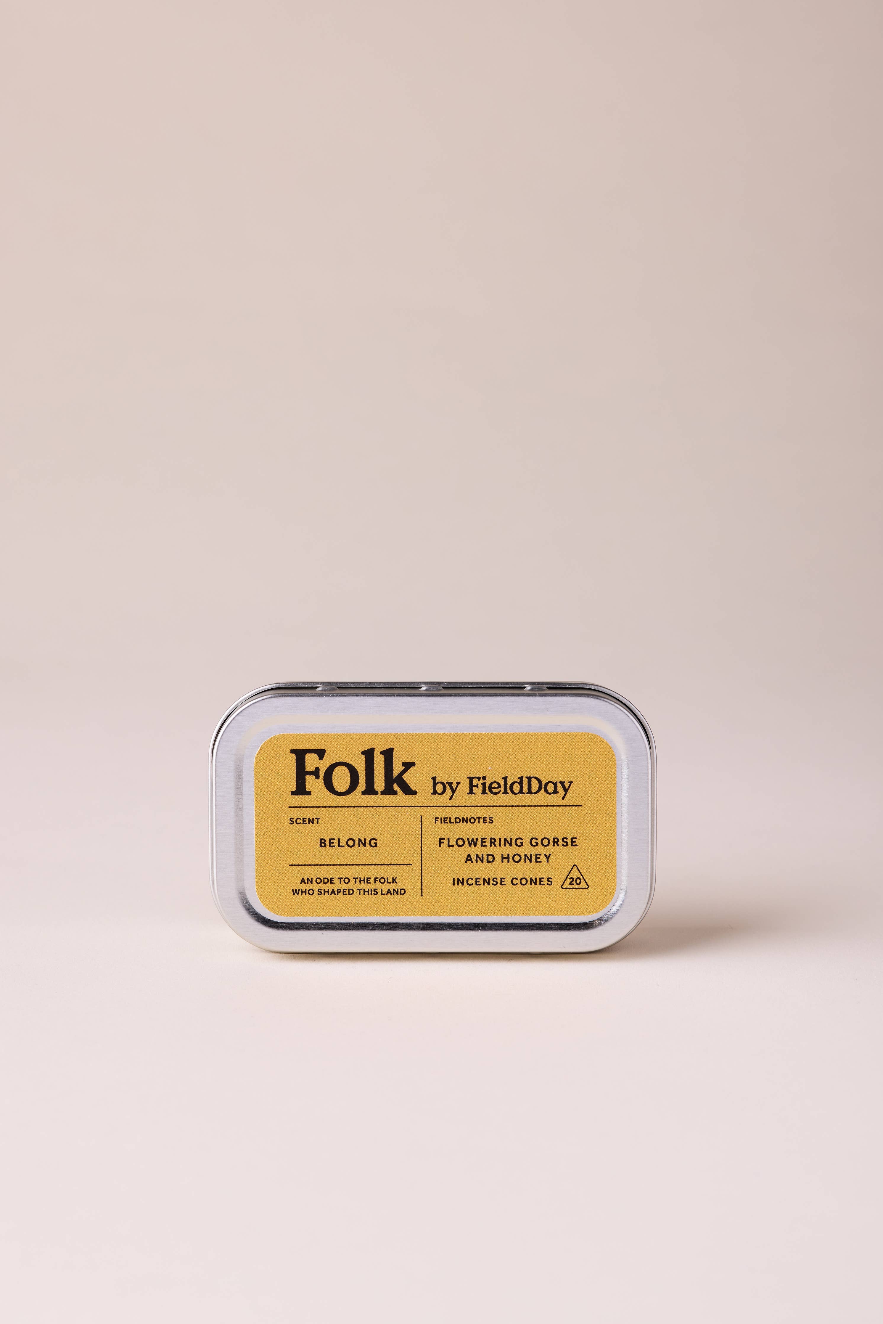 Folk Tin of Incense Cones | Belong