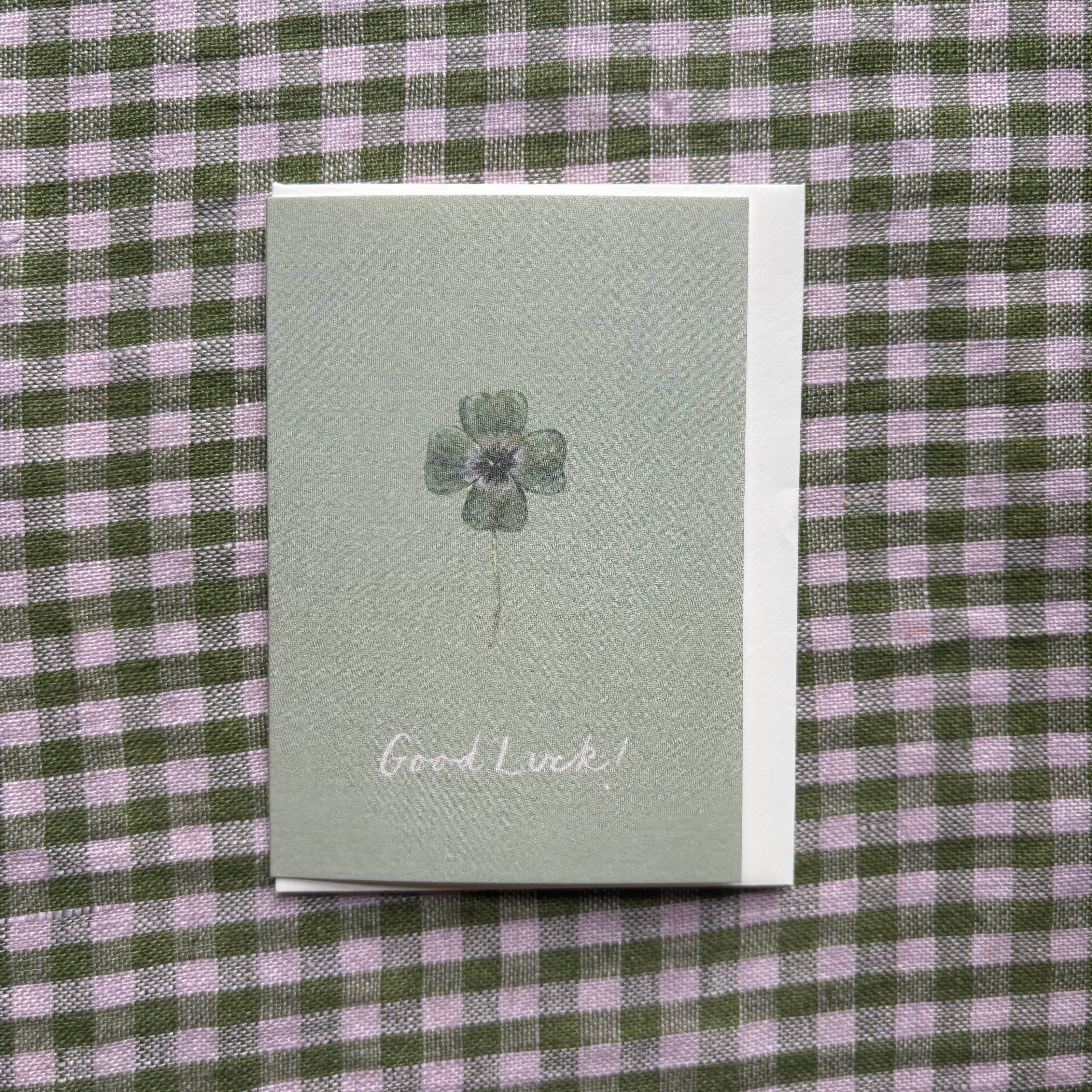 Good Luck mini card