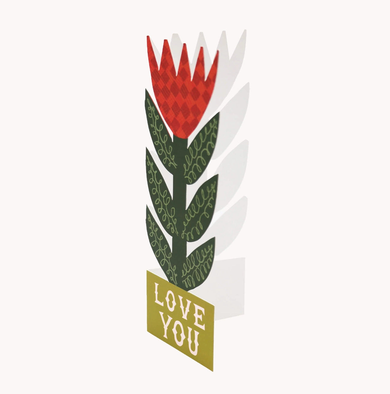 Checkerboard Lily 'Love You' Card