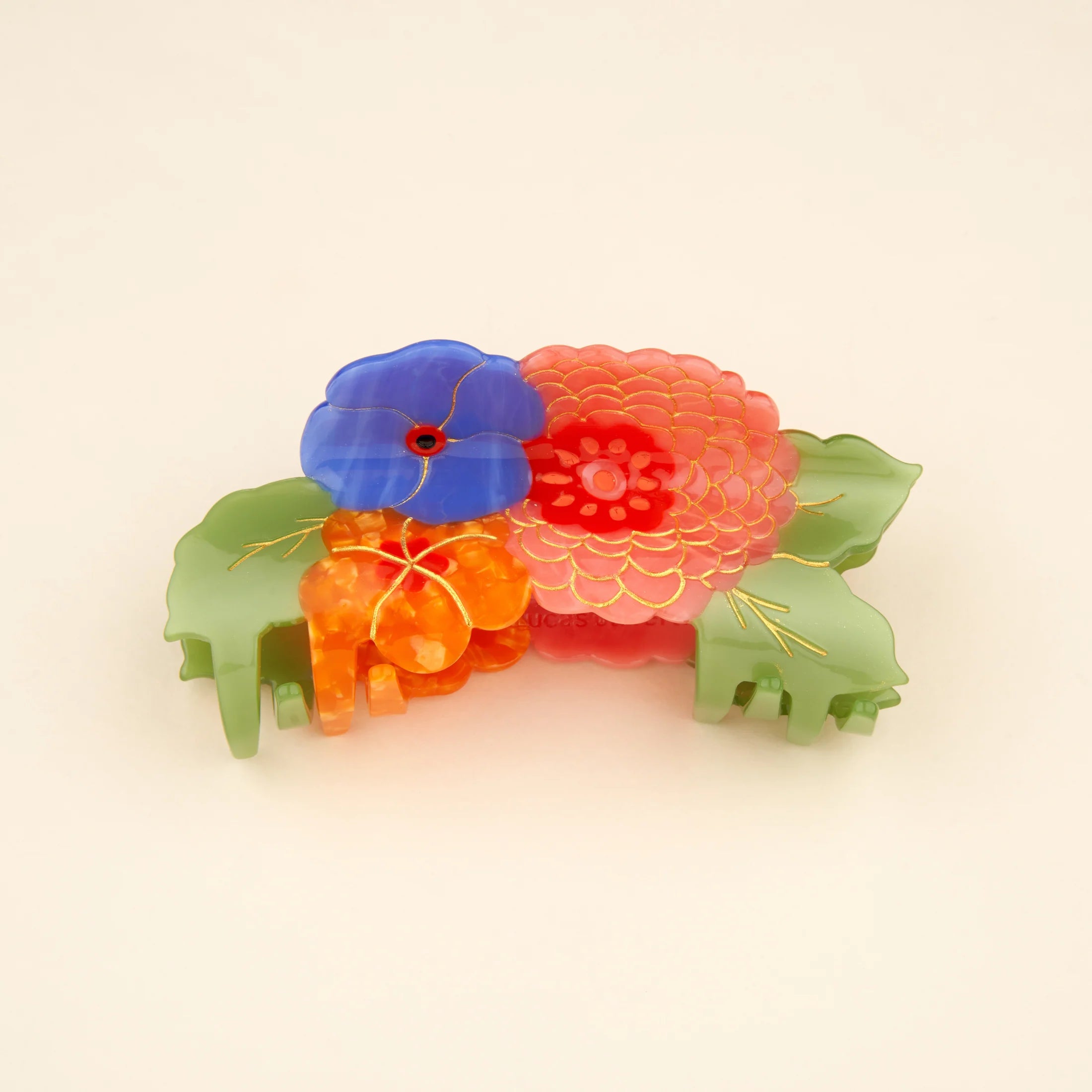 Large Flower Bouquet Hair Claw