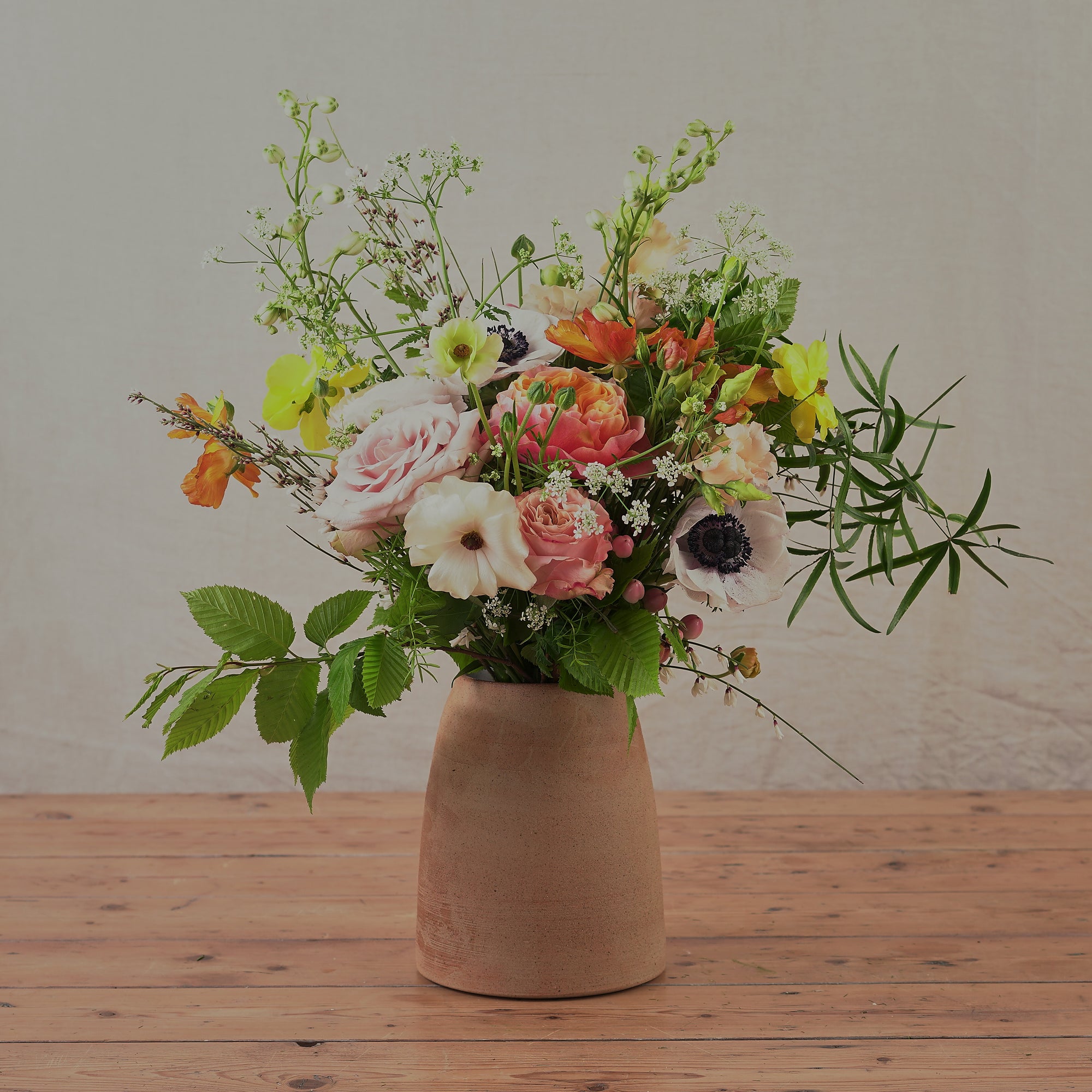 Hand Thrown Toasted Brown Ceramic Vase | 2 Sizes Available