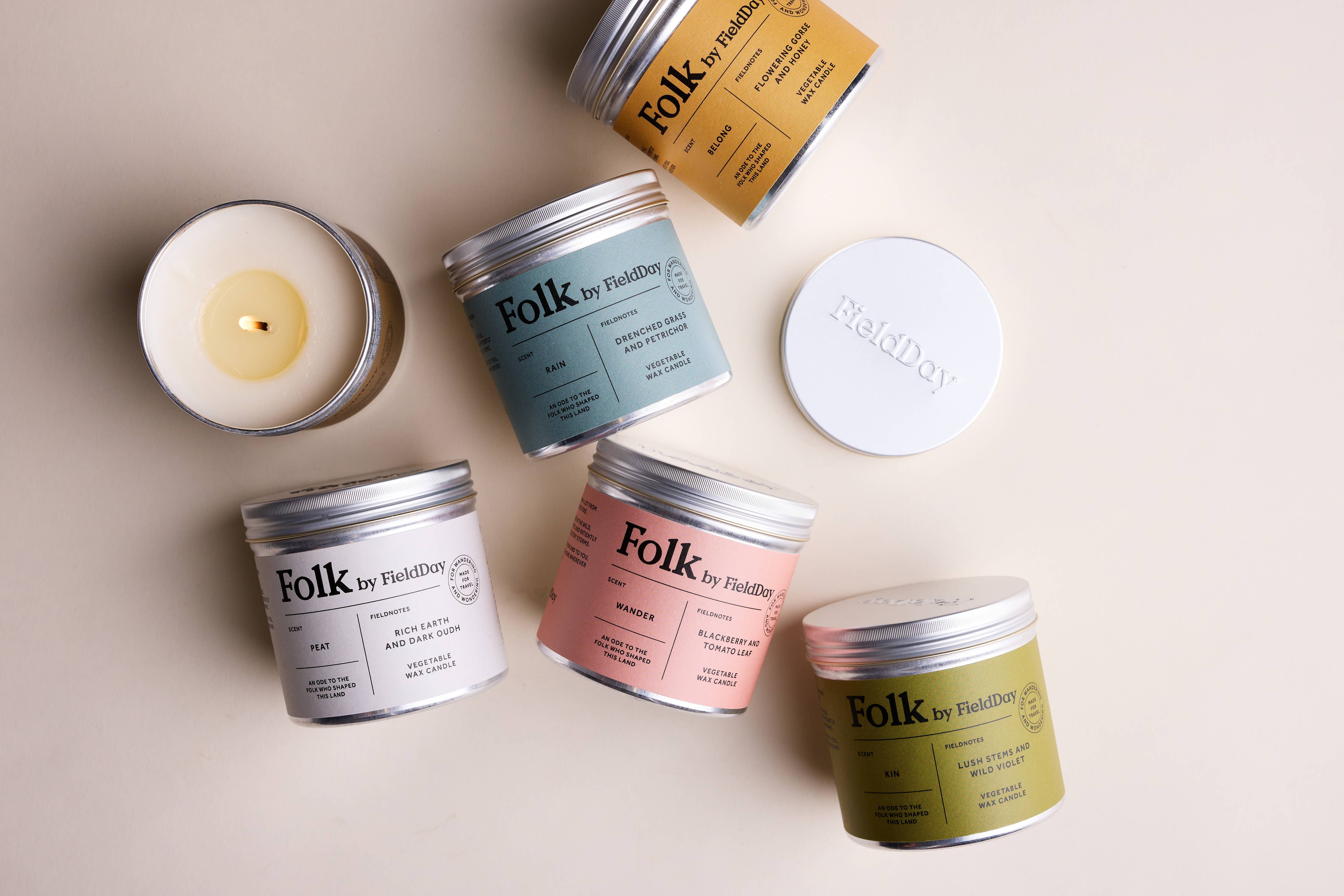 Folk Tin Candle | Forage
