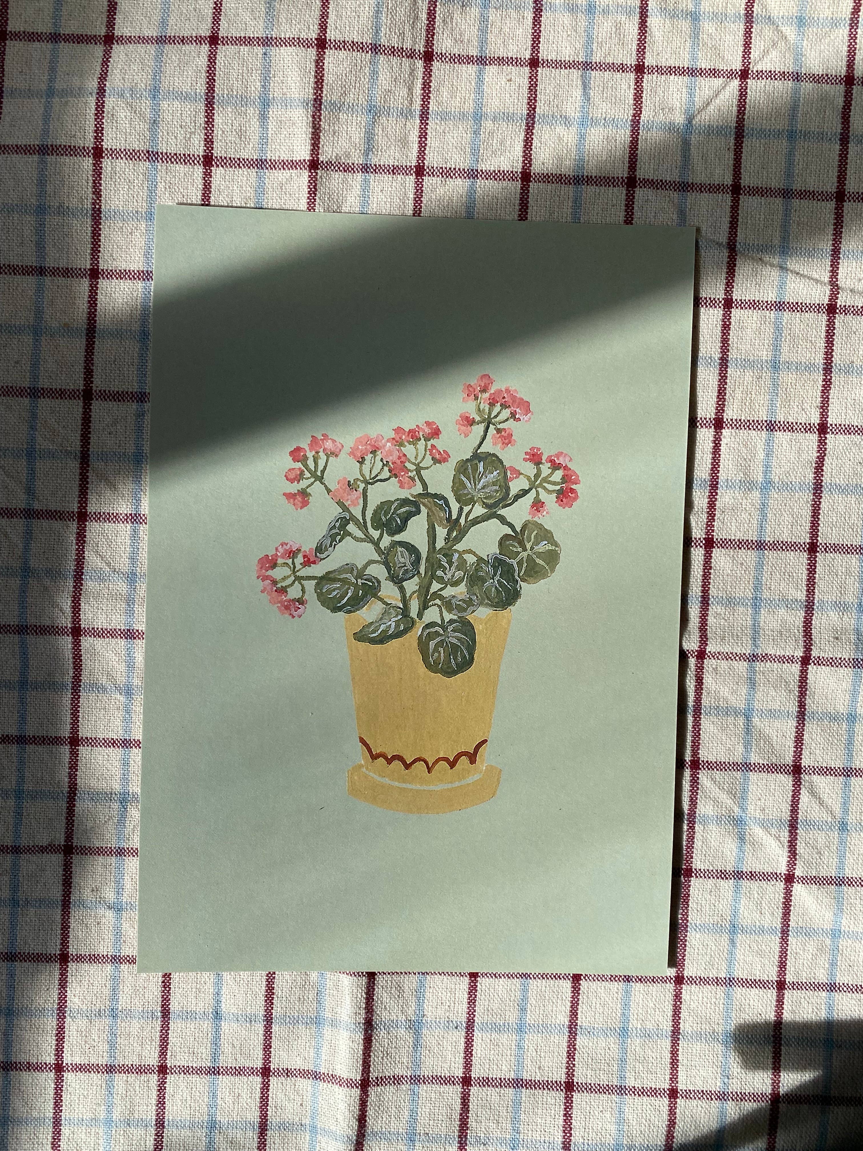 Geraniums | A5 Print