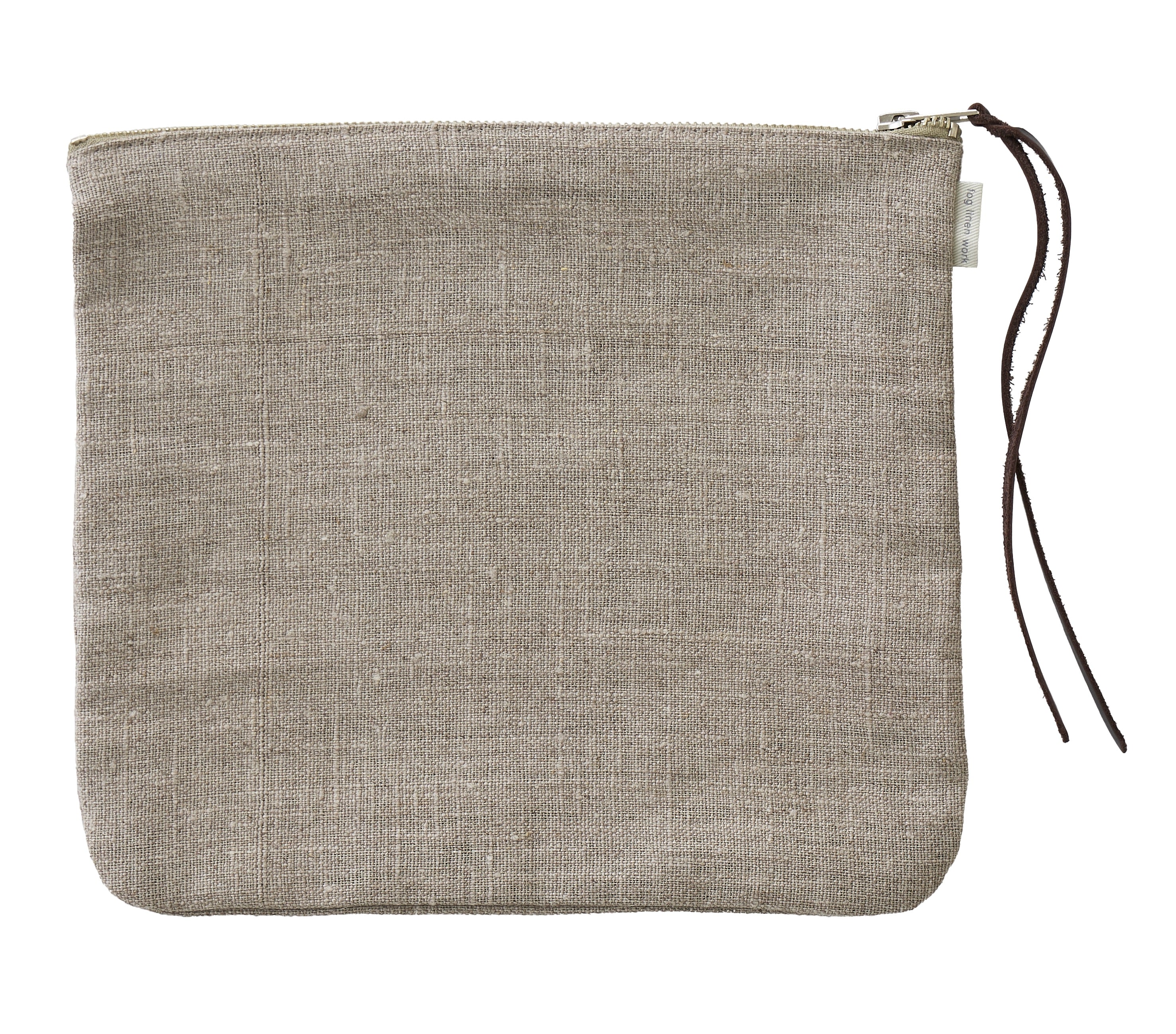 Canna Linen Pouch  | Natural