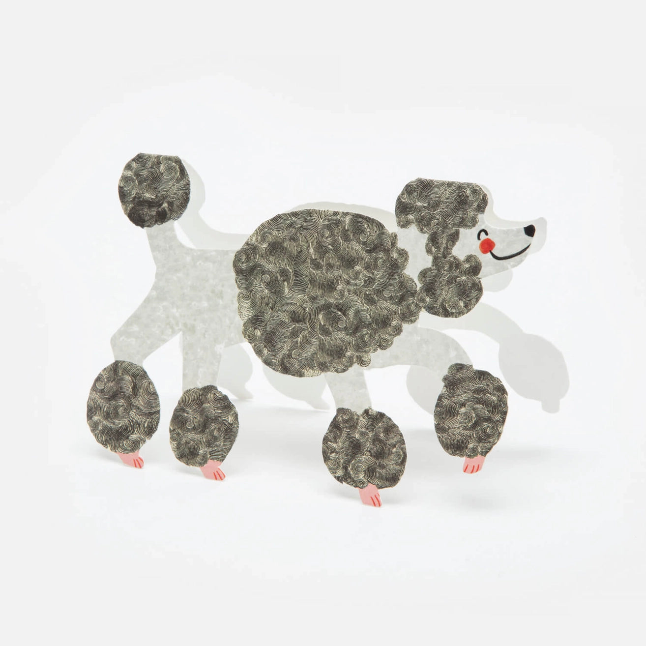 Poodle Greetings Card