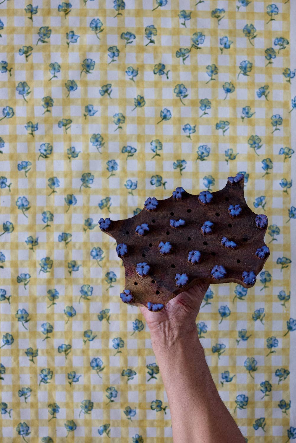 Block Printed Greeting Card | Gingham Alaska