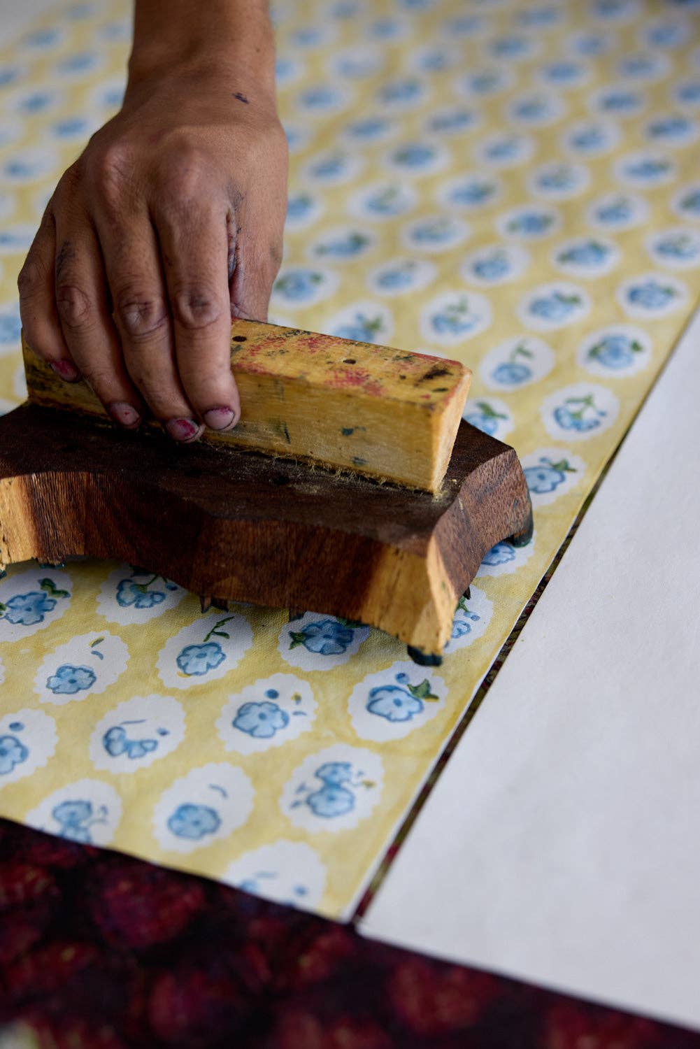 "Happy Birthday' Block Printed Greeting Card | Scallop Tiles Alaska