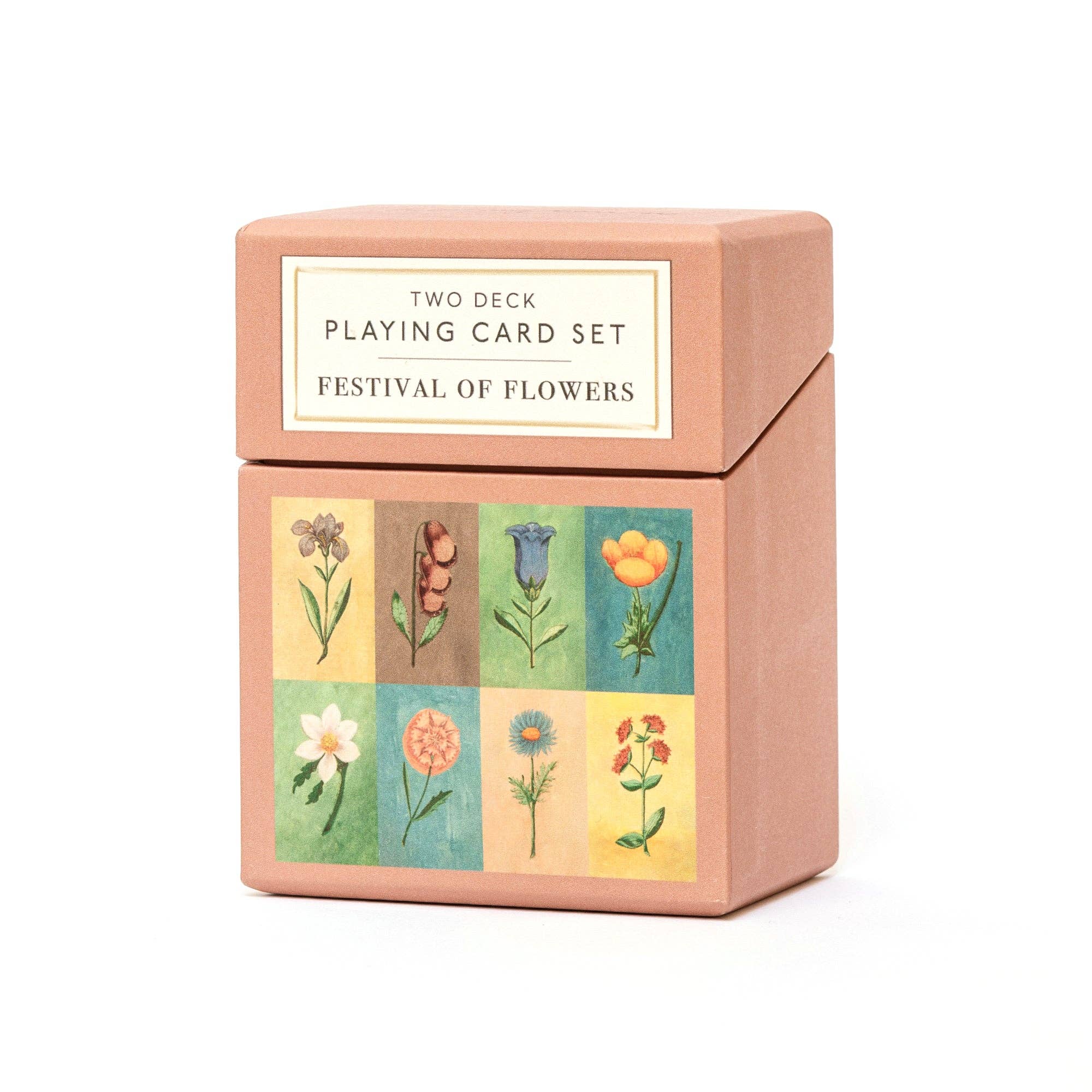 Set of 2 Festival of Flowers Playing Card Set