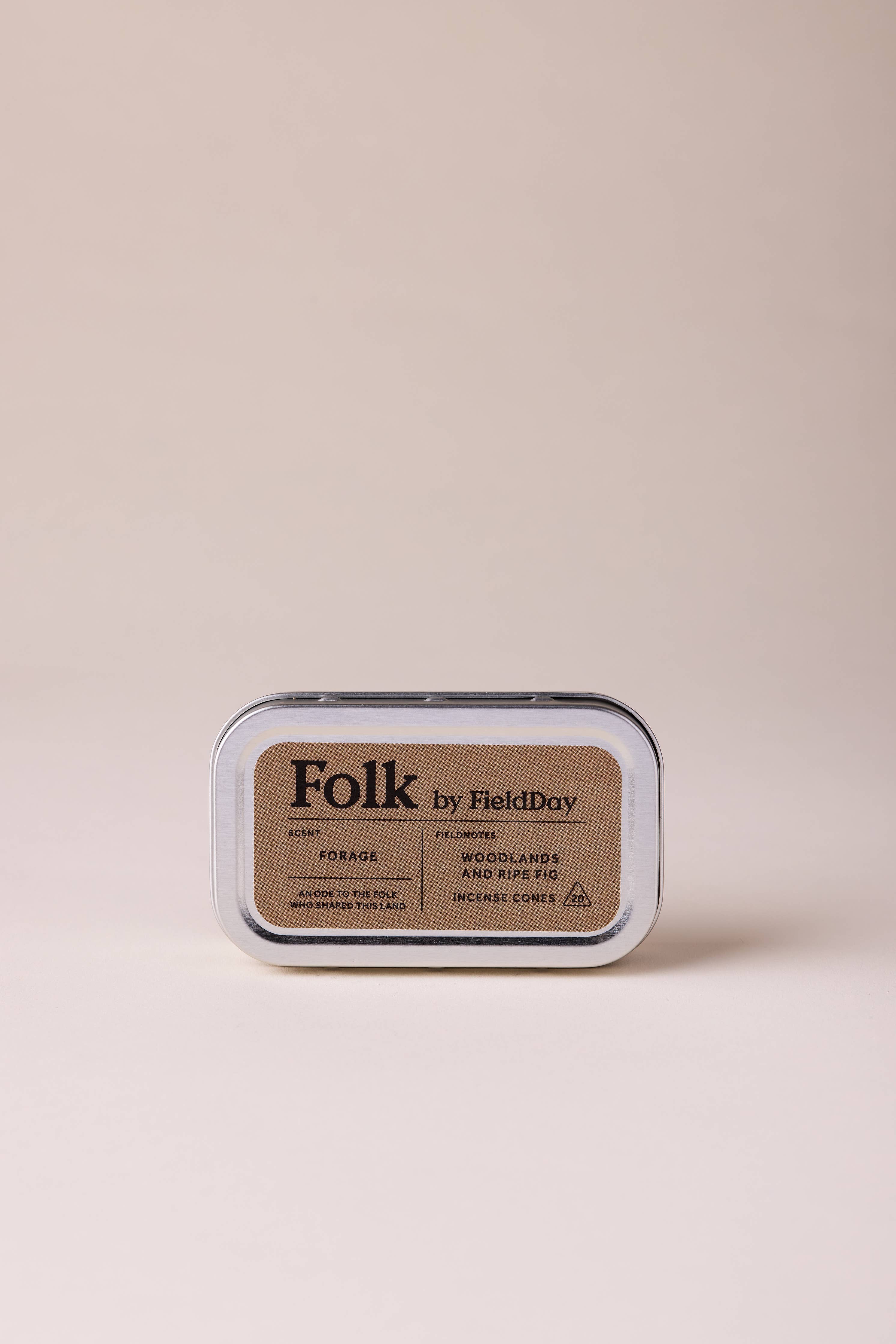 Folk Tin of Incense Cones | Forage
