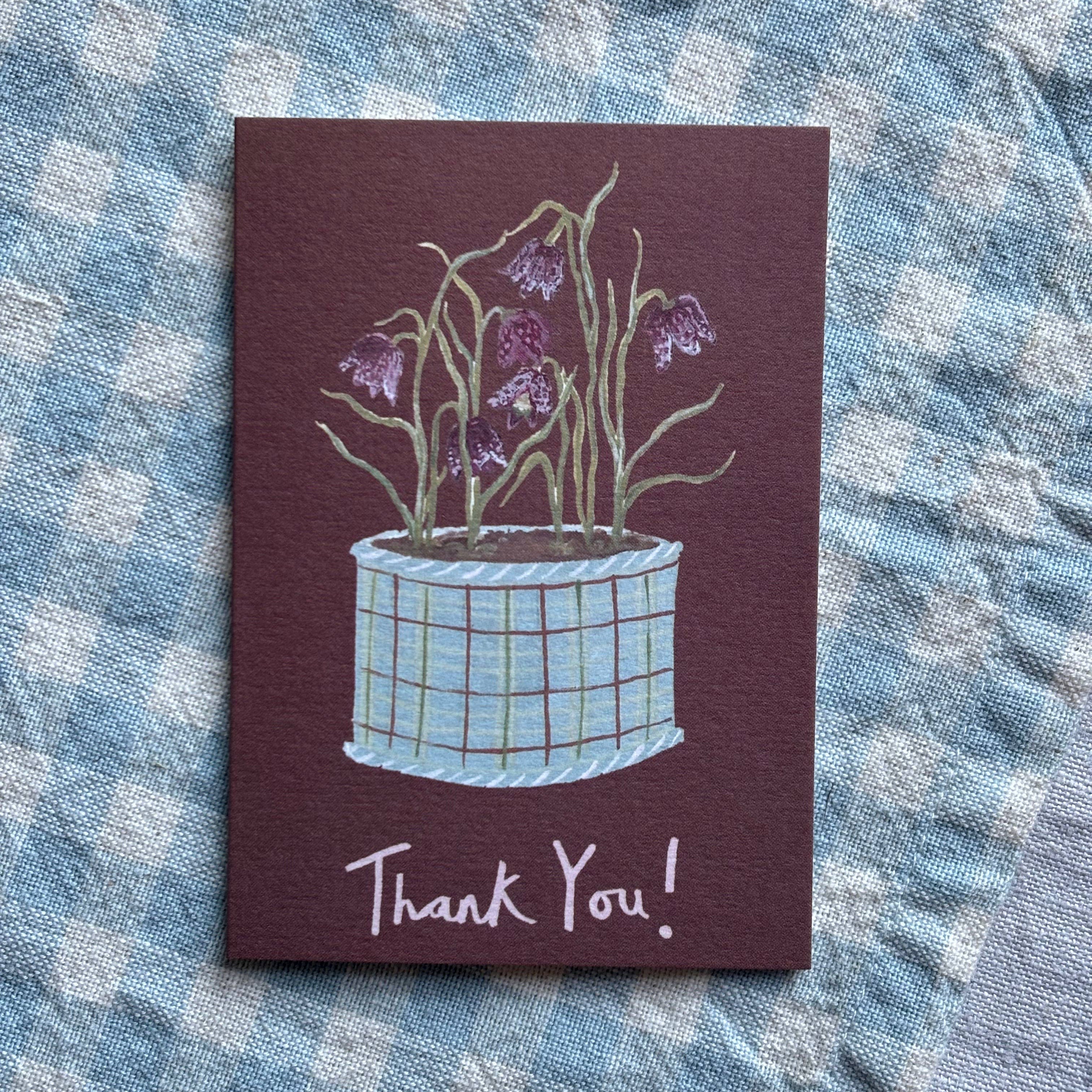 Thank you Flowers mini card