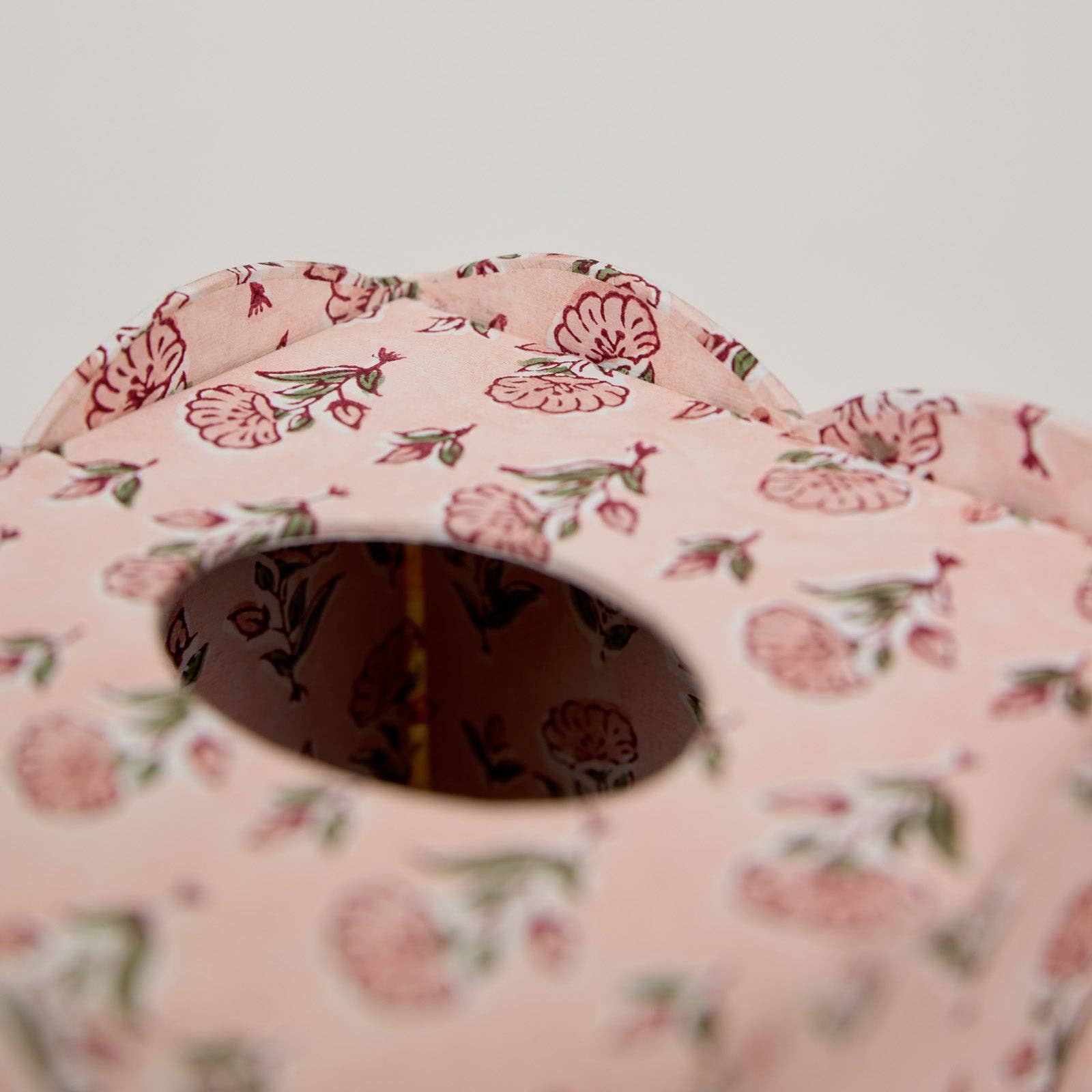 Block Printed Tissue Box - Ditsy Floral Blush