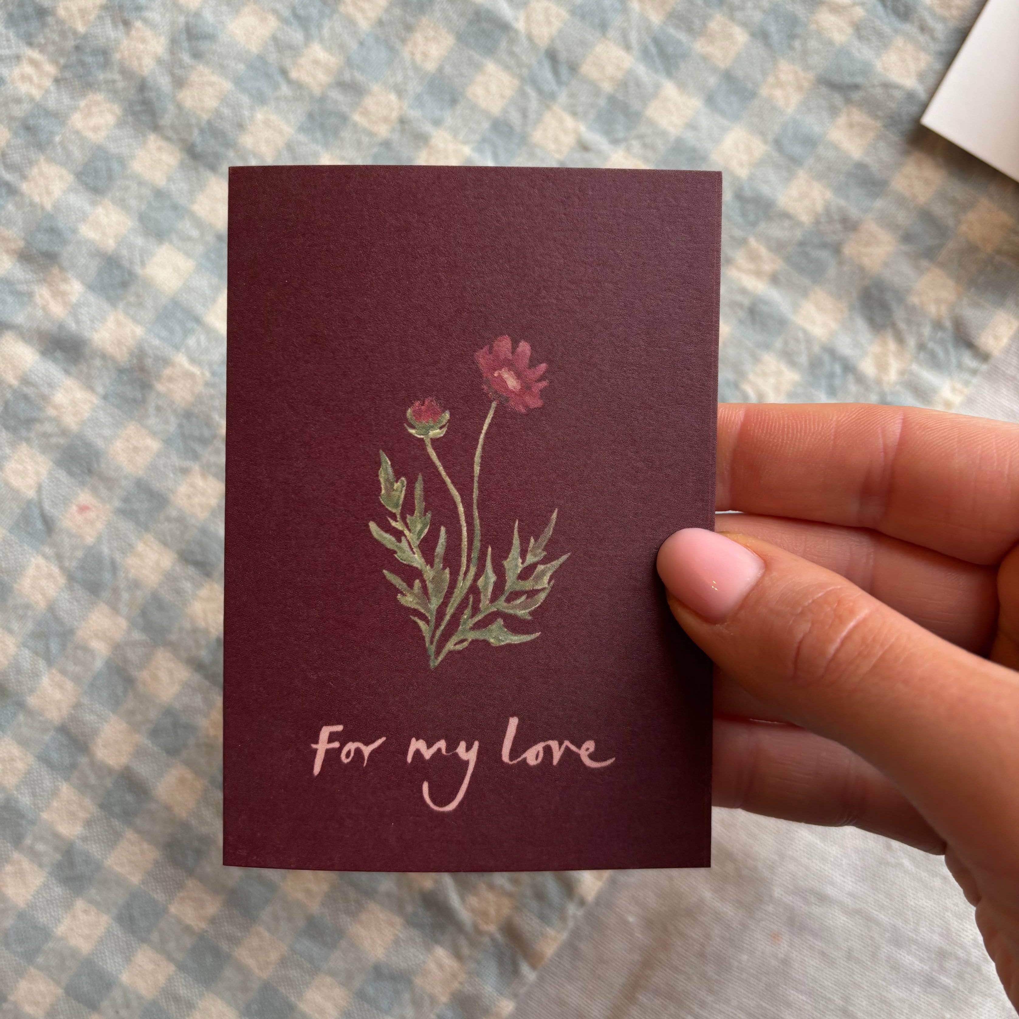 For My Love mini card