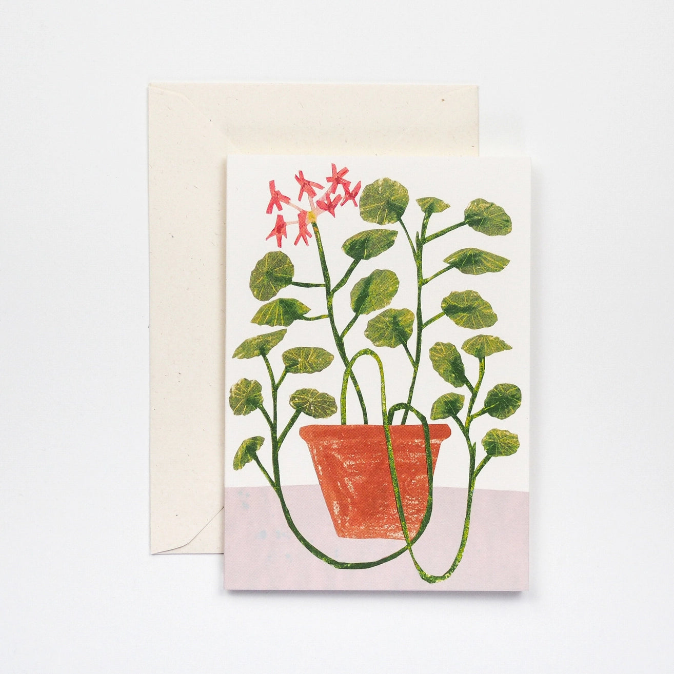 Scented Geranium Greetings Card