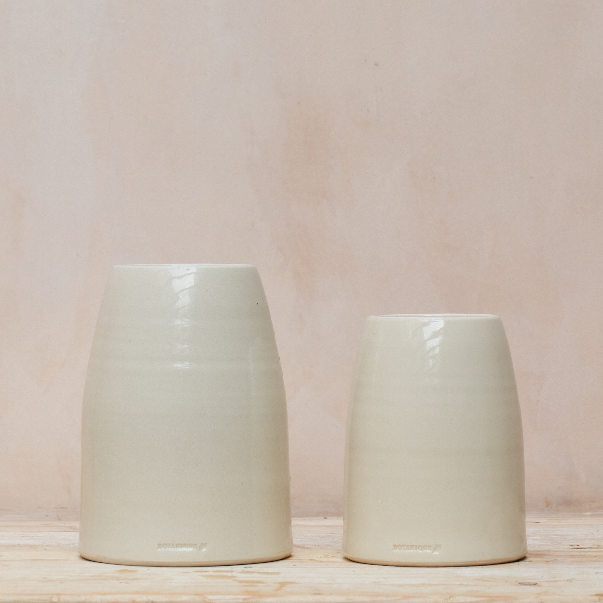 Hand Thrown Stoneware Vase | Clear Glaze | 2 Sizes Available