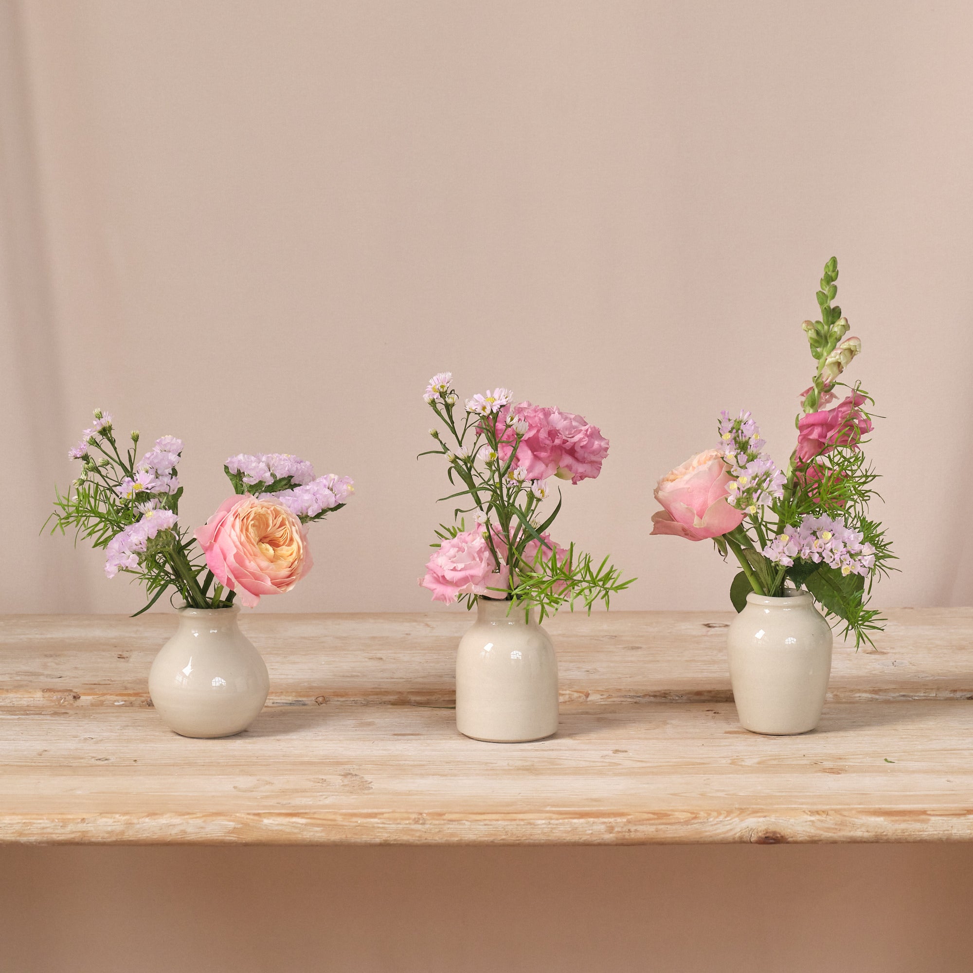 Brights in Bloom Bud Vase Arrangements