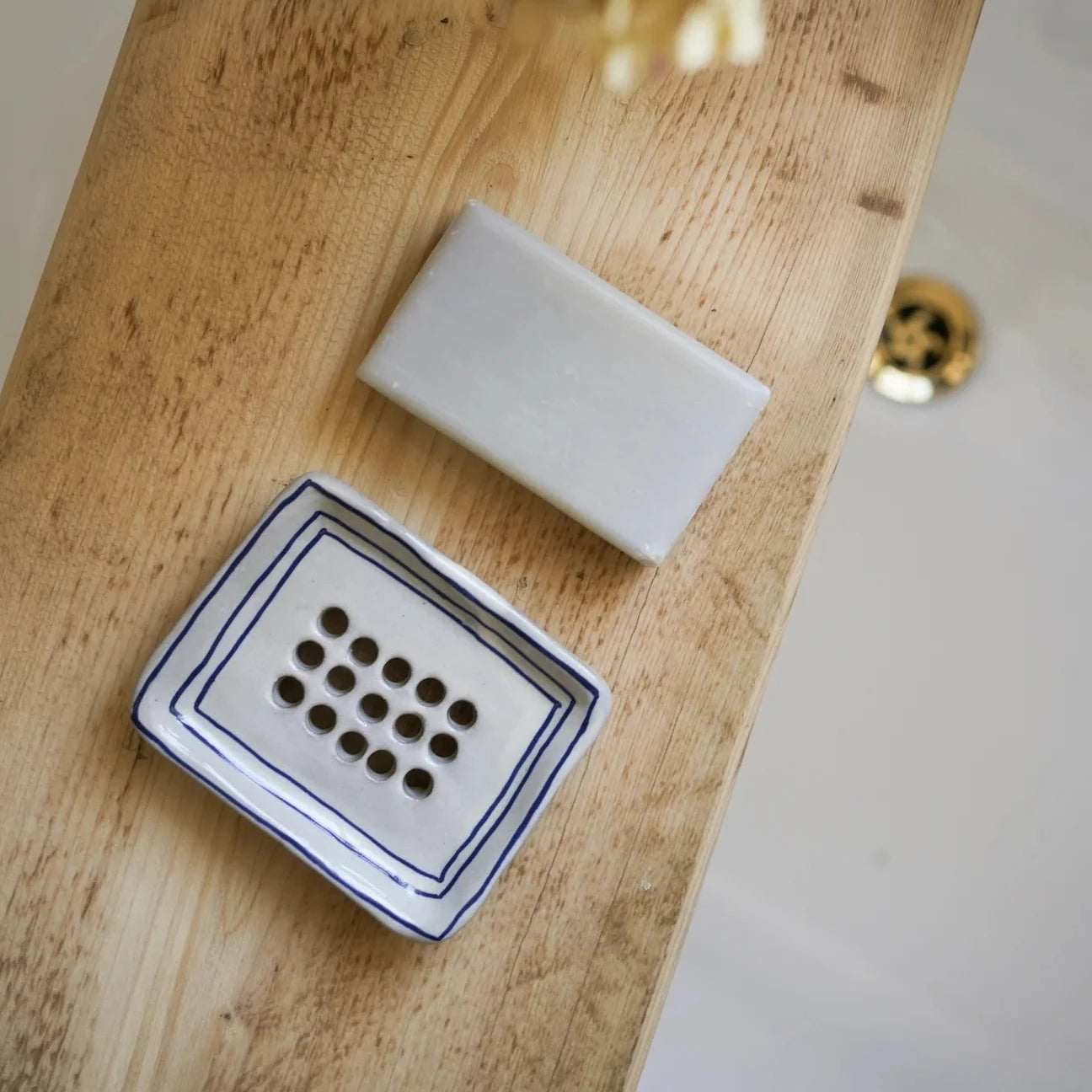 Hand painted Breton Soap Dish | Ink