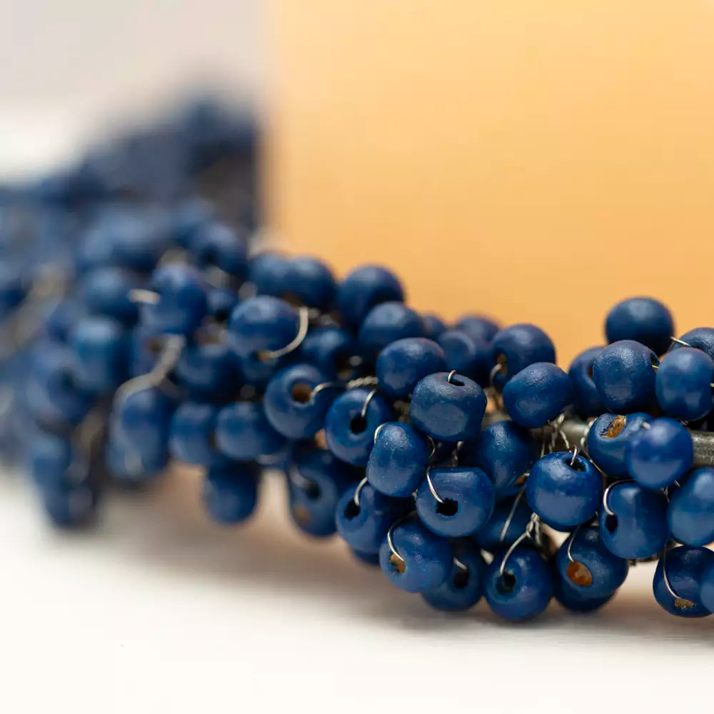 Blue Berry Wooden Wreath | Small