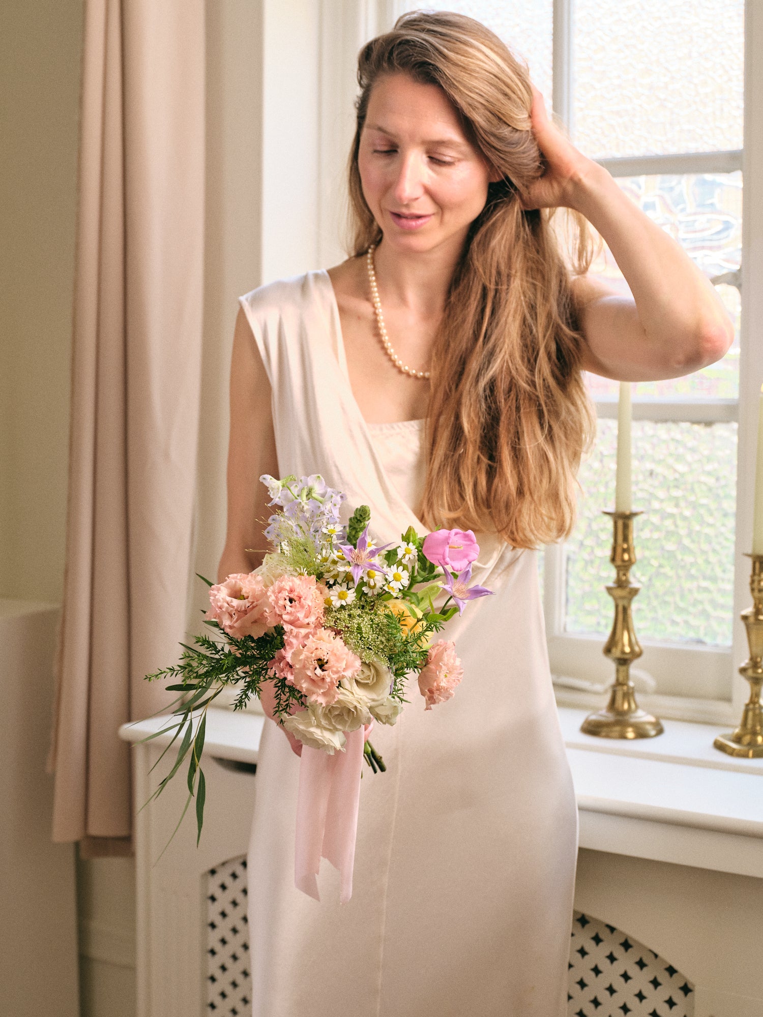 Pastel Wildflowers Petite Bridal Bouquet