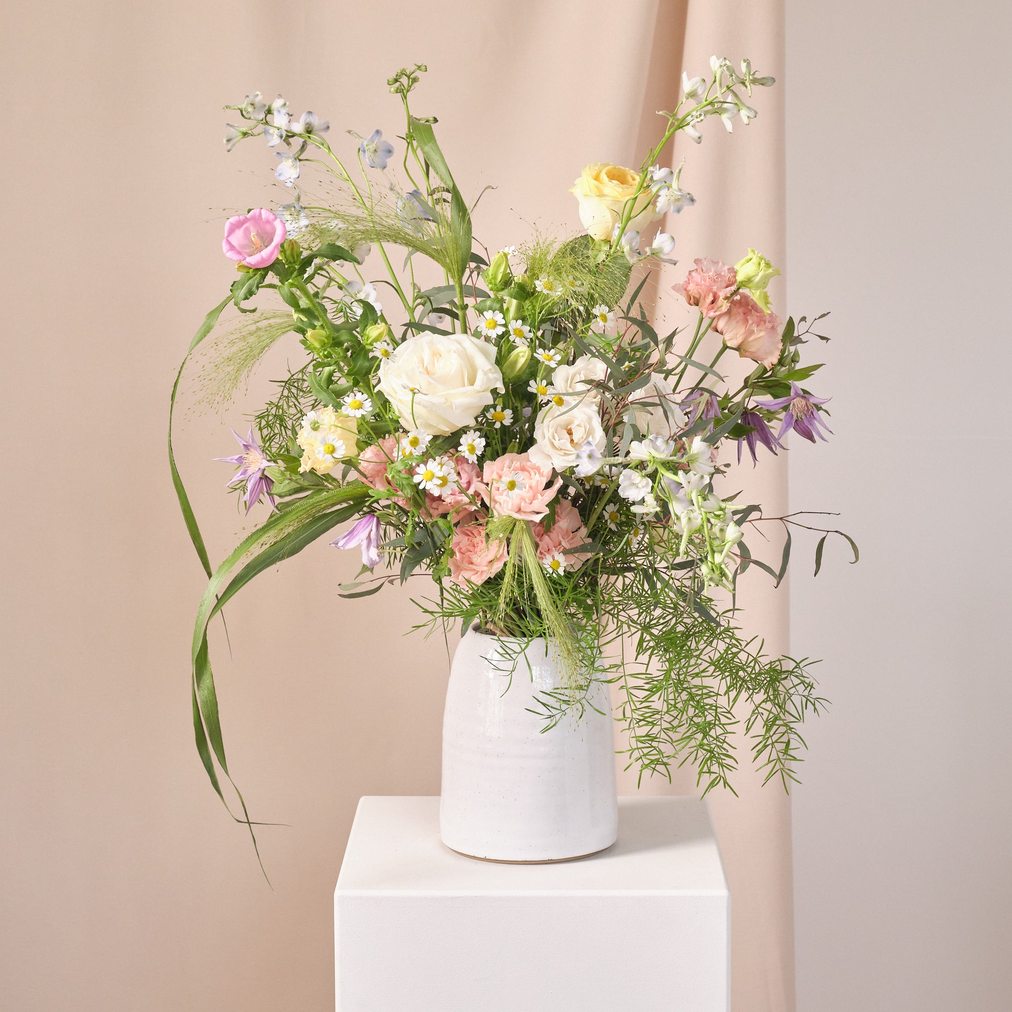 Pastel Wildflowers Vase Arrangements
