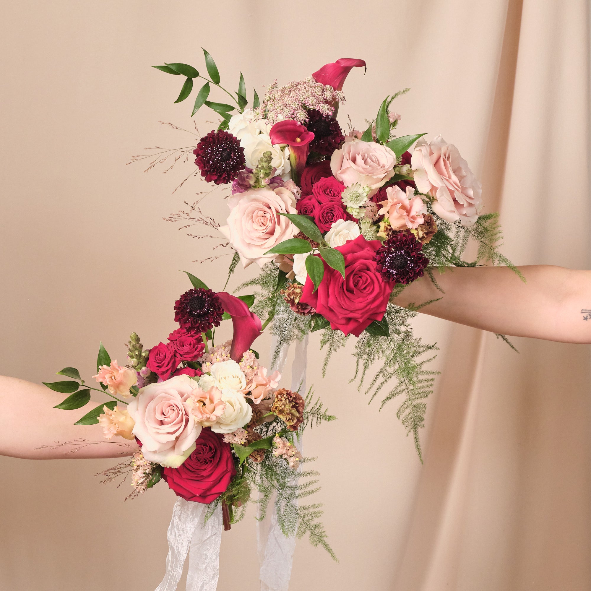 Romantic Red Bridal Bouquet