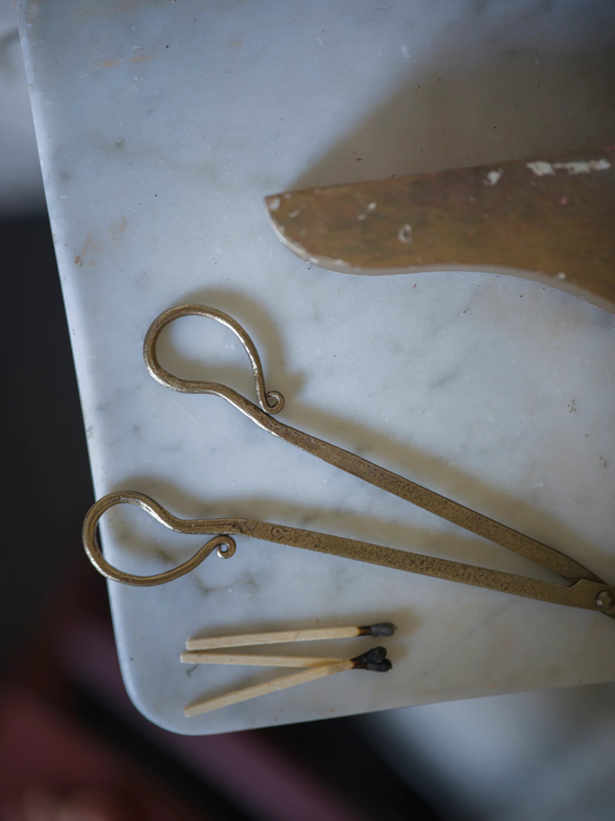 Antique Brass Wick Cutter