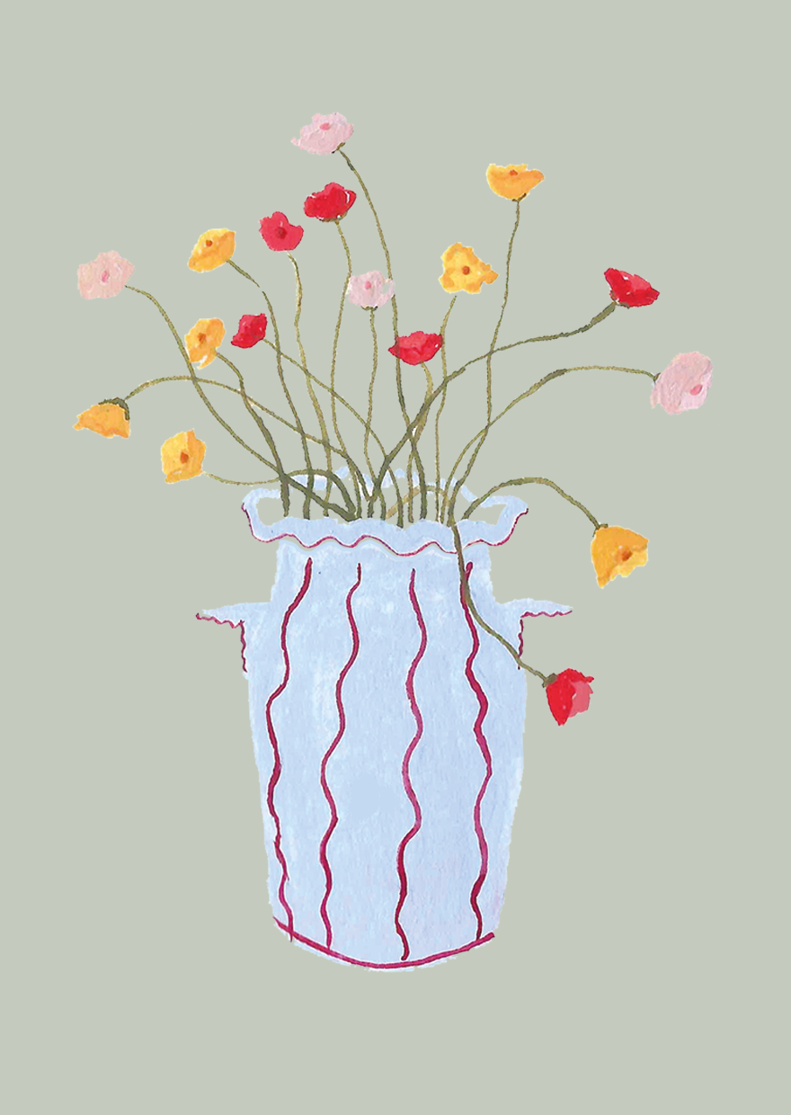 Icelandic Poppies mini card