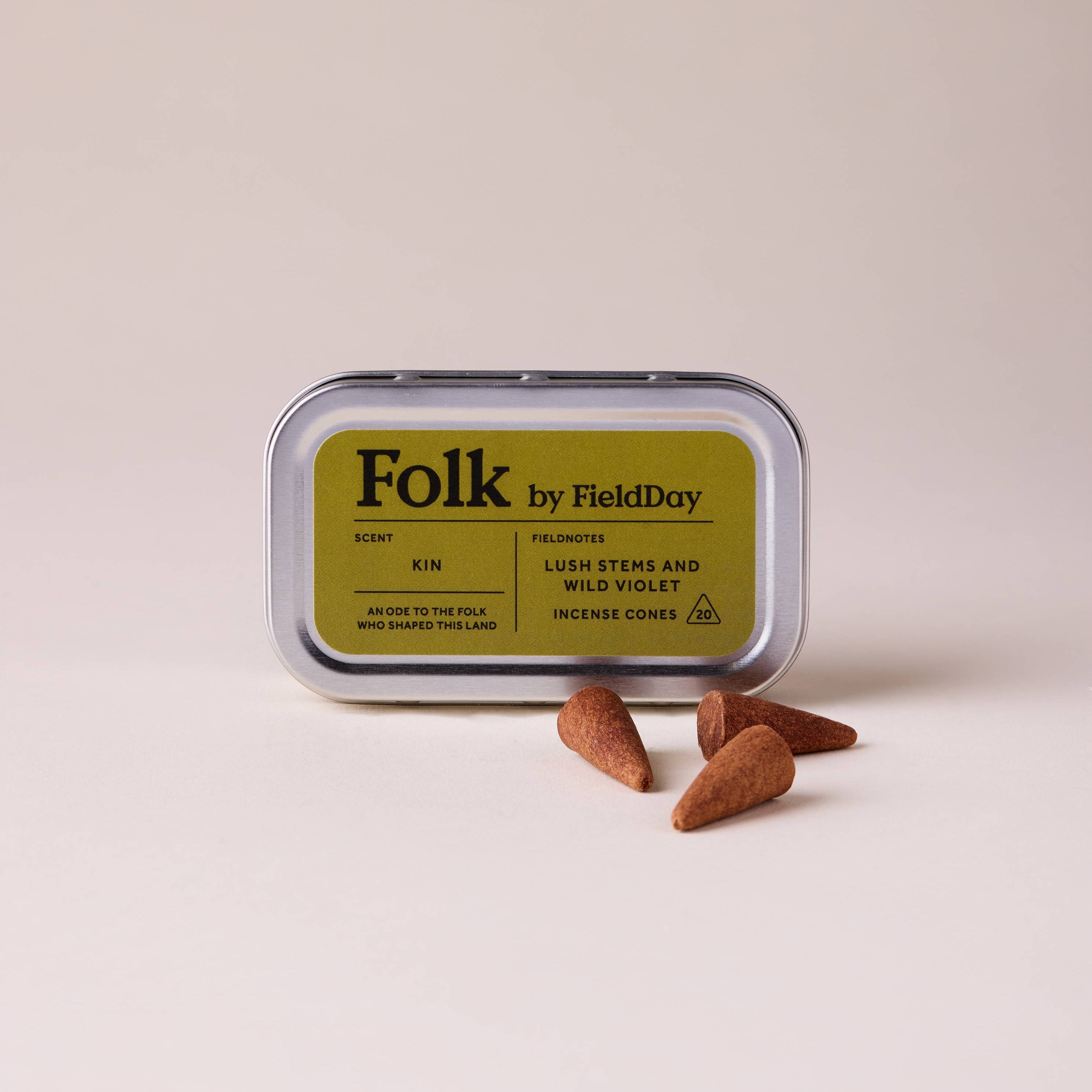 Folk Tin of Incense Cones | Kin