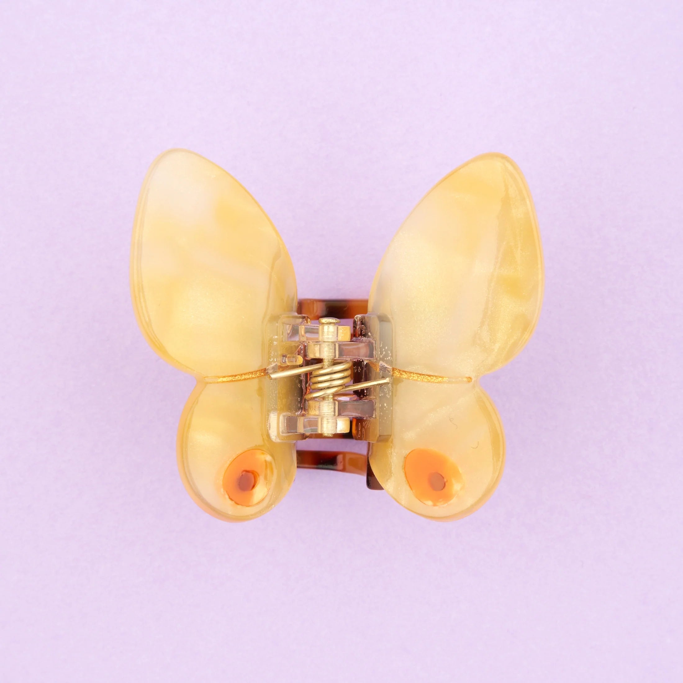 Yellow Butterfly Mini Hair Claw