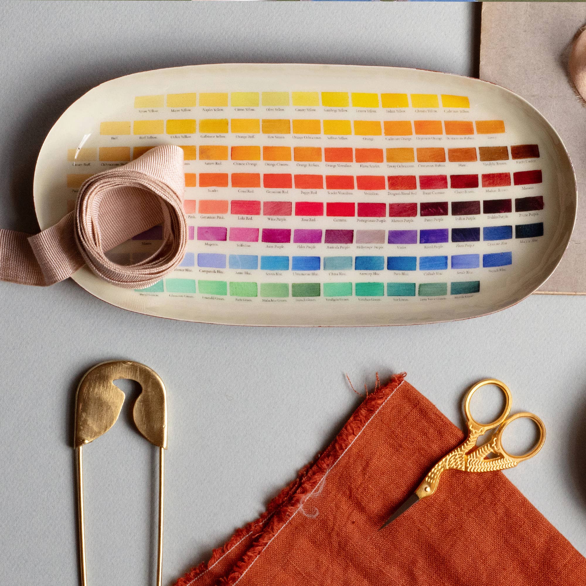 Oval Enamel Tray | Nomenclature of Colors