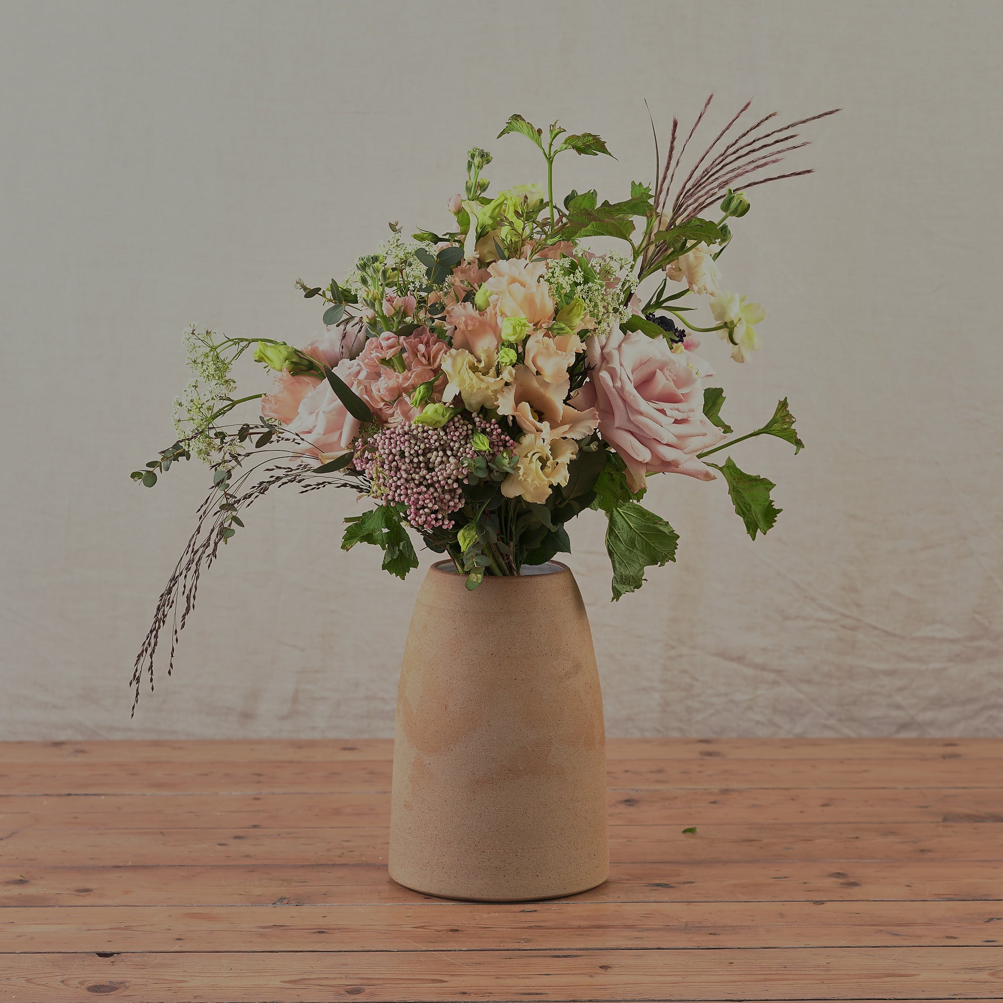 Hand Thrown Toasted Brown Ceramic Vase | 2 Sizes Available