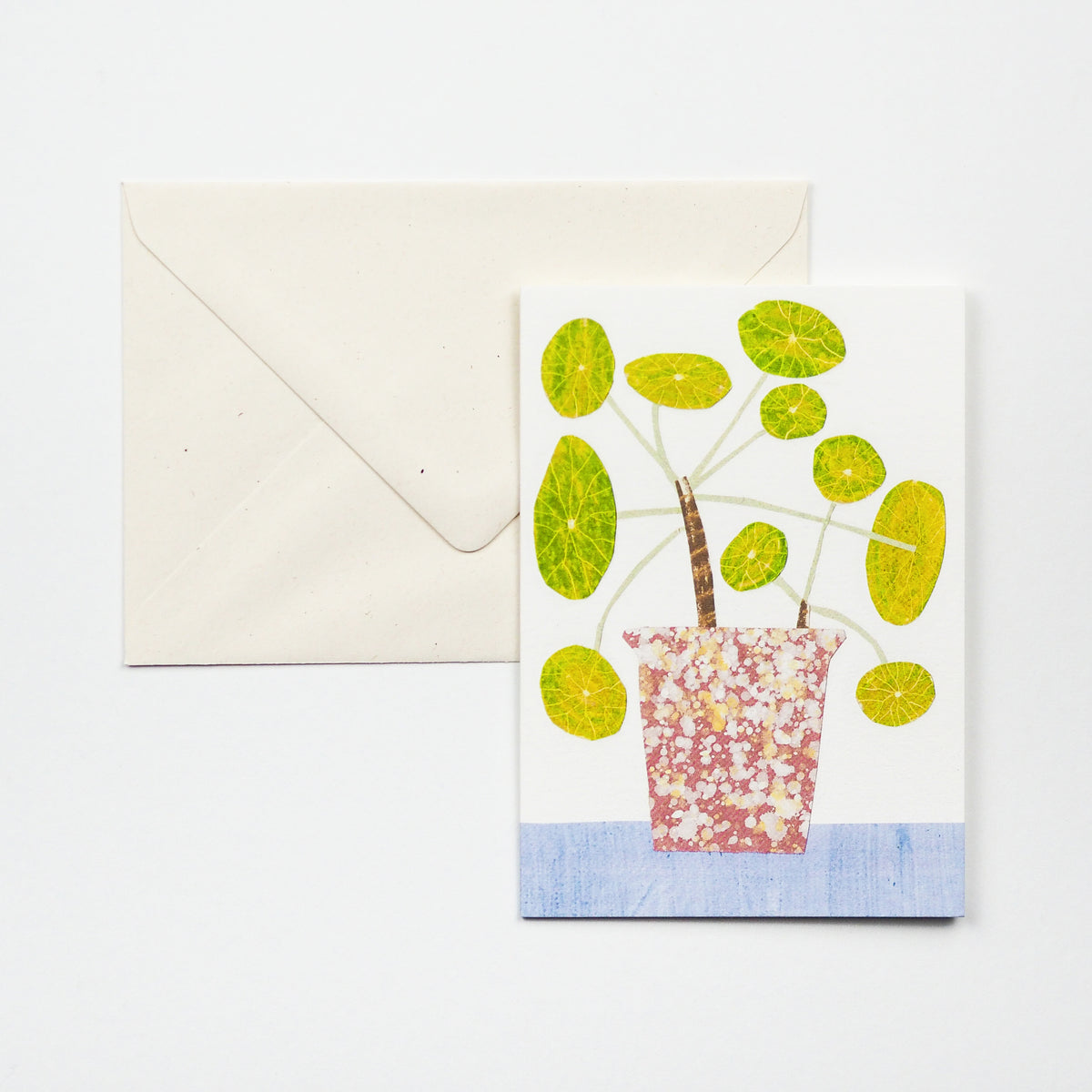 Pilea Plant Greetings Card